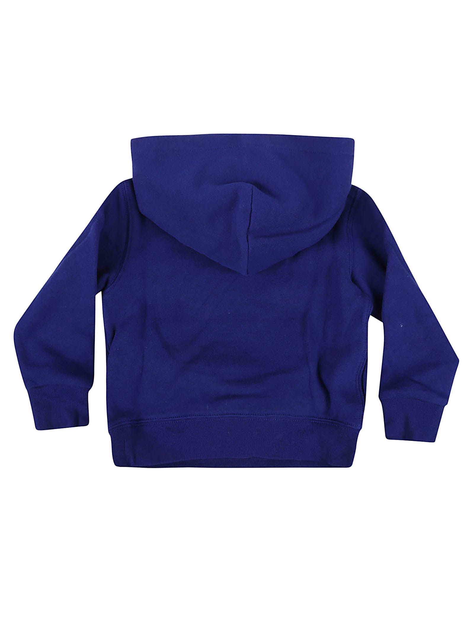 Shop Ralph Lauren Lspohoodm14-knit Shirts Sweatshirt In Blu