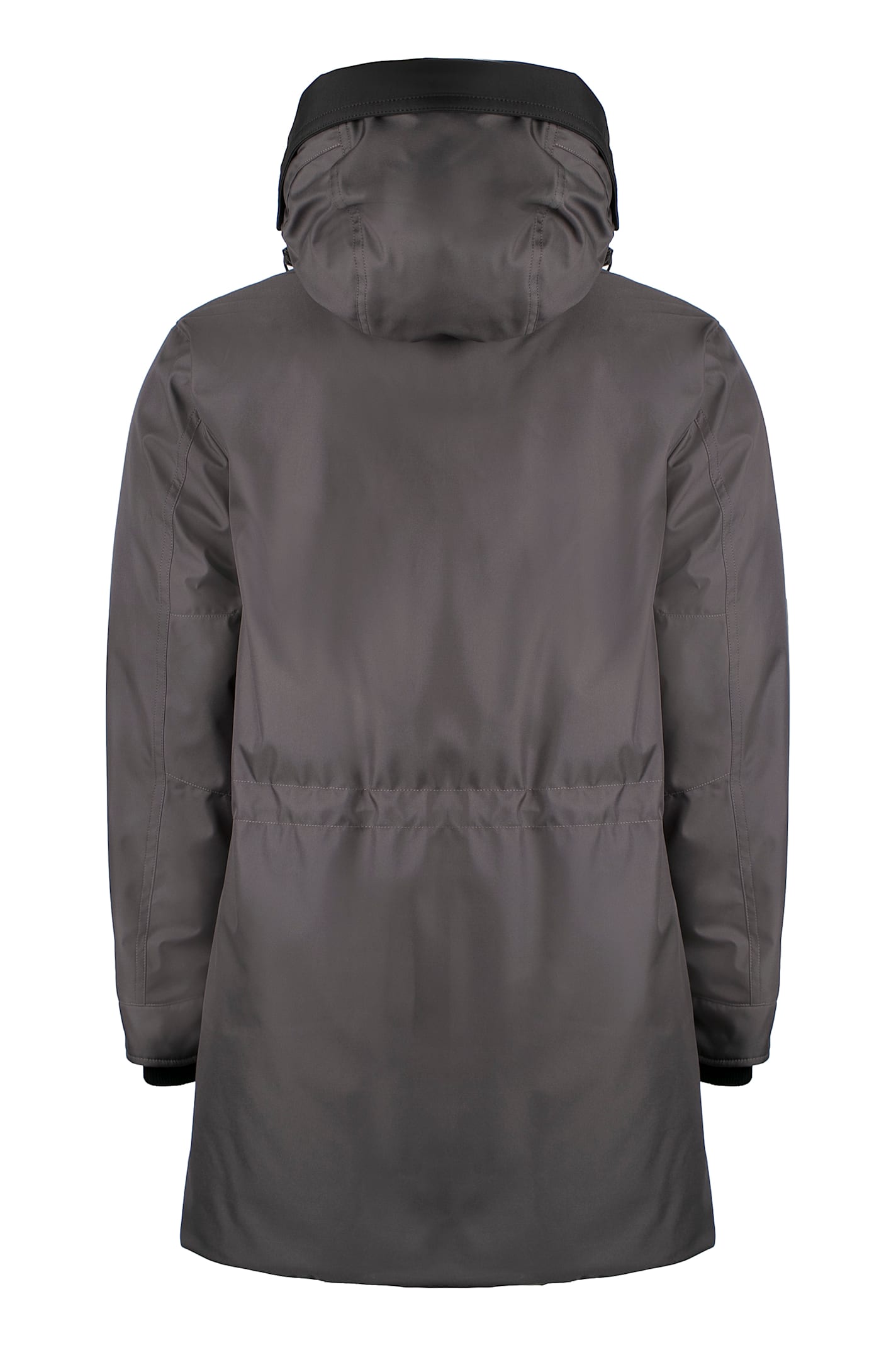 Moorer Fineo Technical Fabric Parka In Grey
