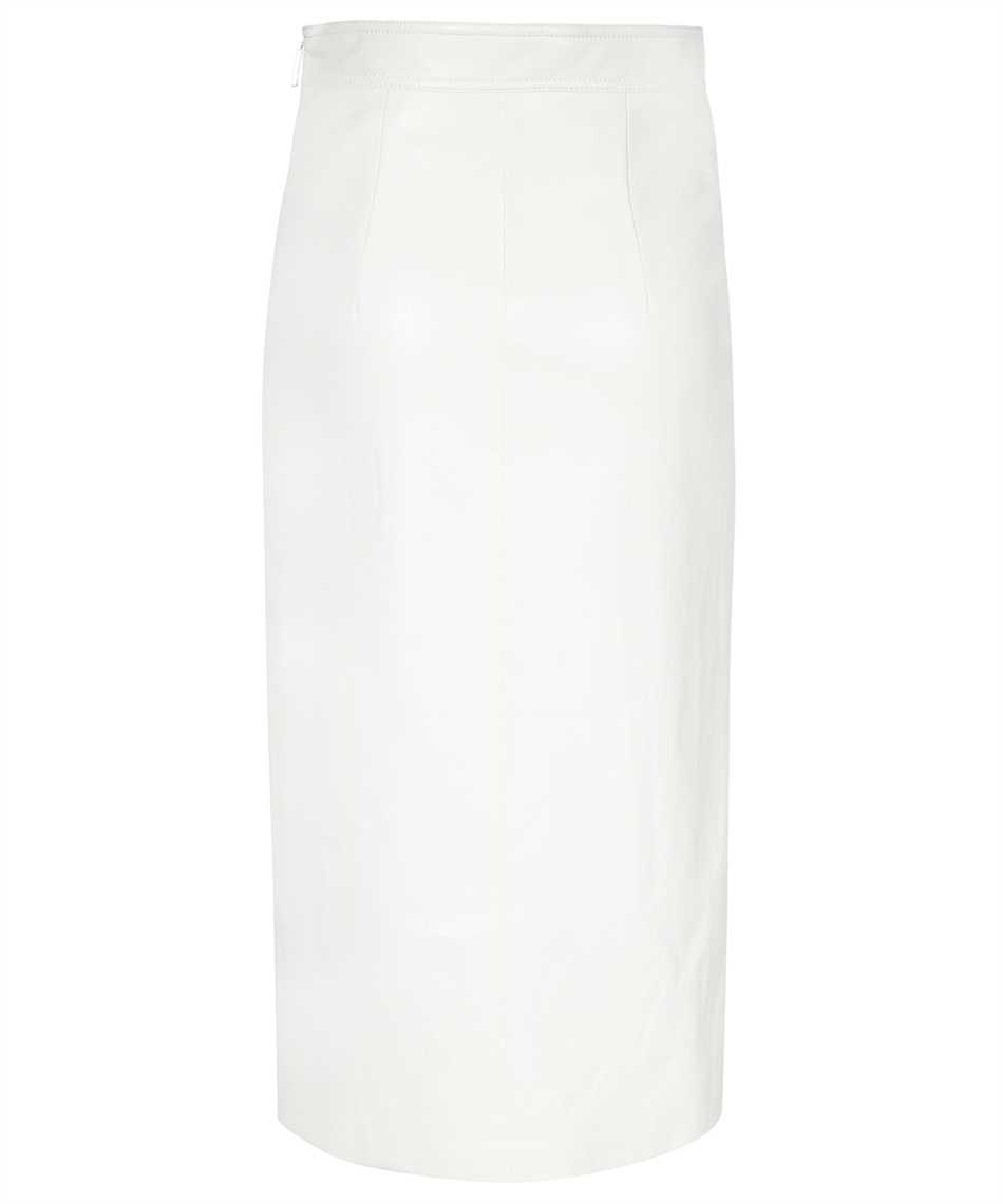 Msgm Woman Midi Skirt White Size 4 Polyester In White