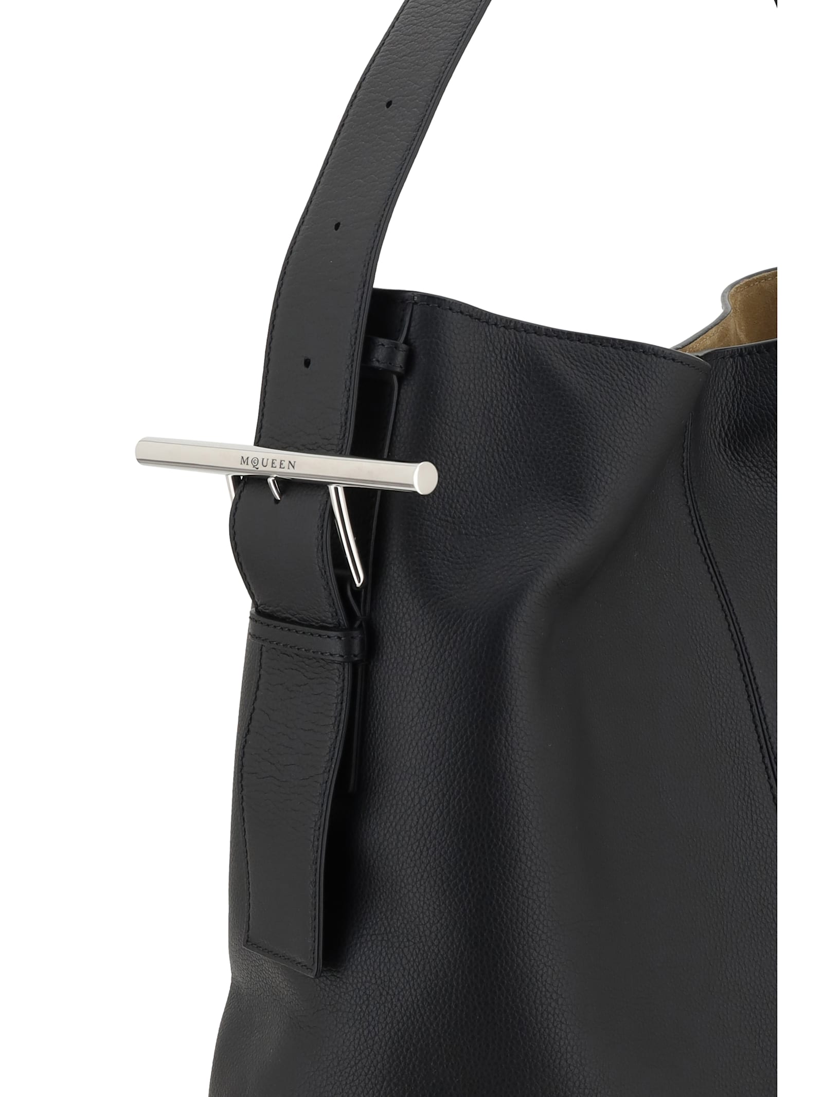 Alexander Mcqueen Shoulder Bags In Black/silver