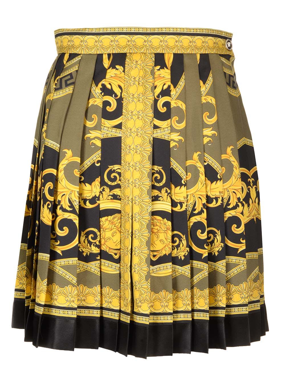 Pleated Silk Skirt