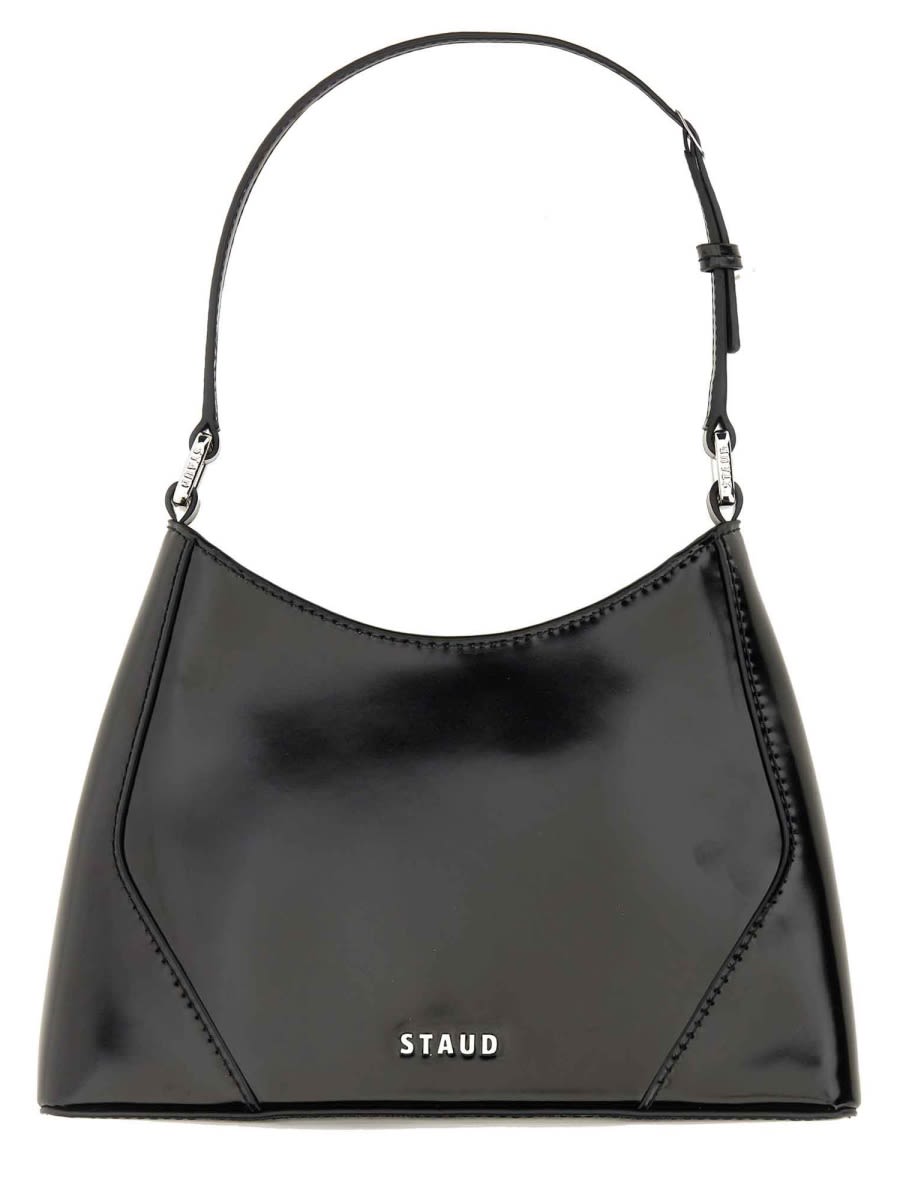 Shop Staud Shoulder Bag Linda In Black