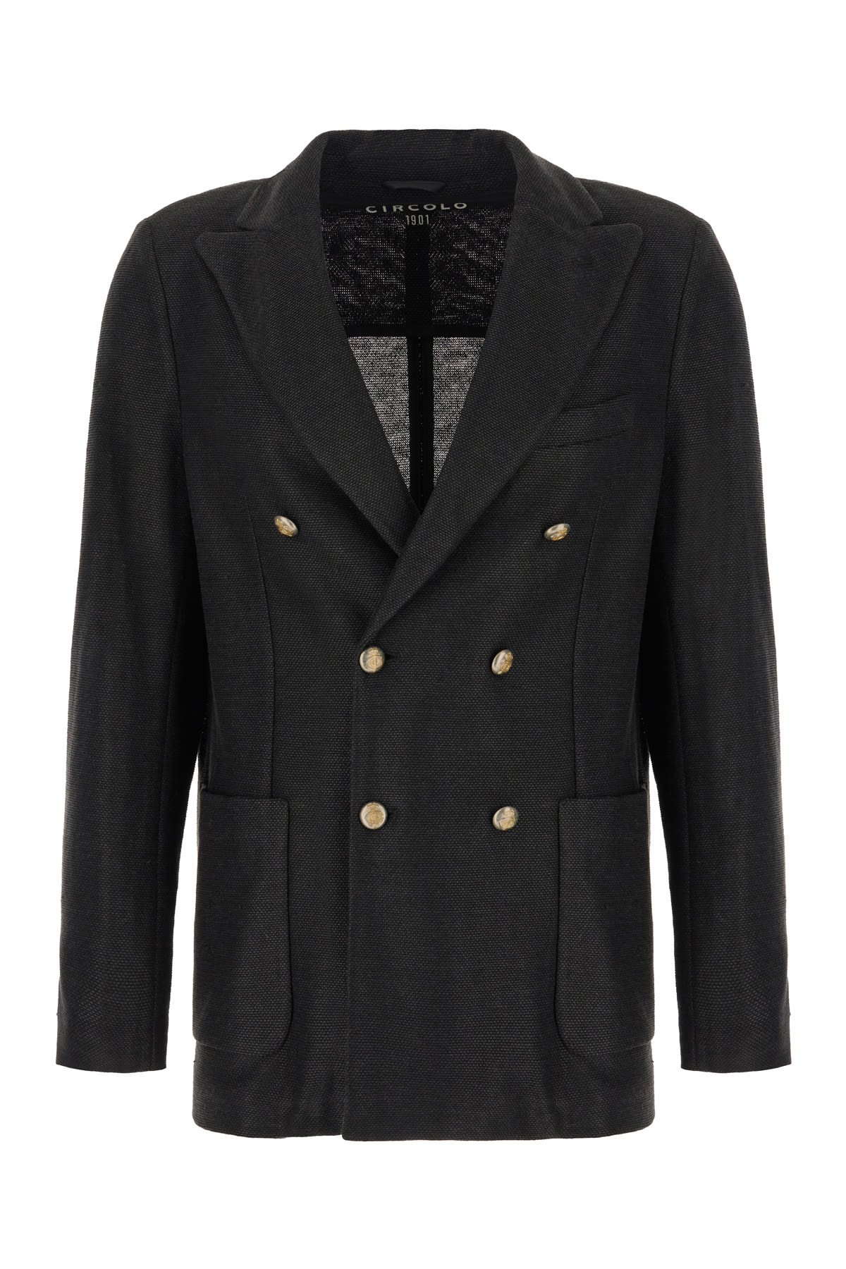 Black Linen Blazer