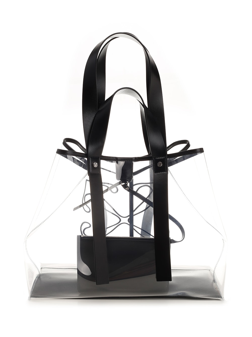 Shop Off-white Large Day Off Tote In Transparent Pvc In White