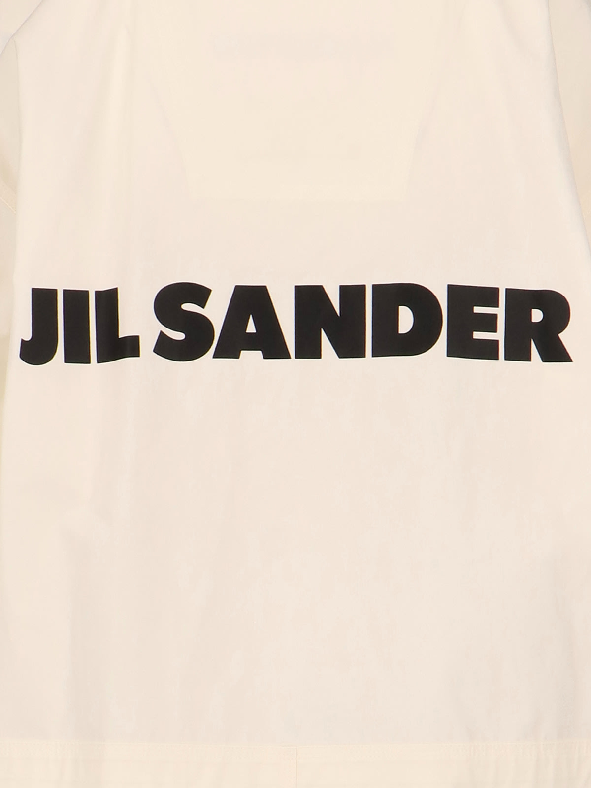 Shop Jil Sander Logo Parka On The Back In White