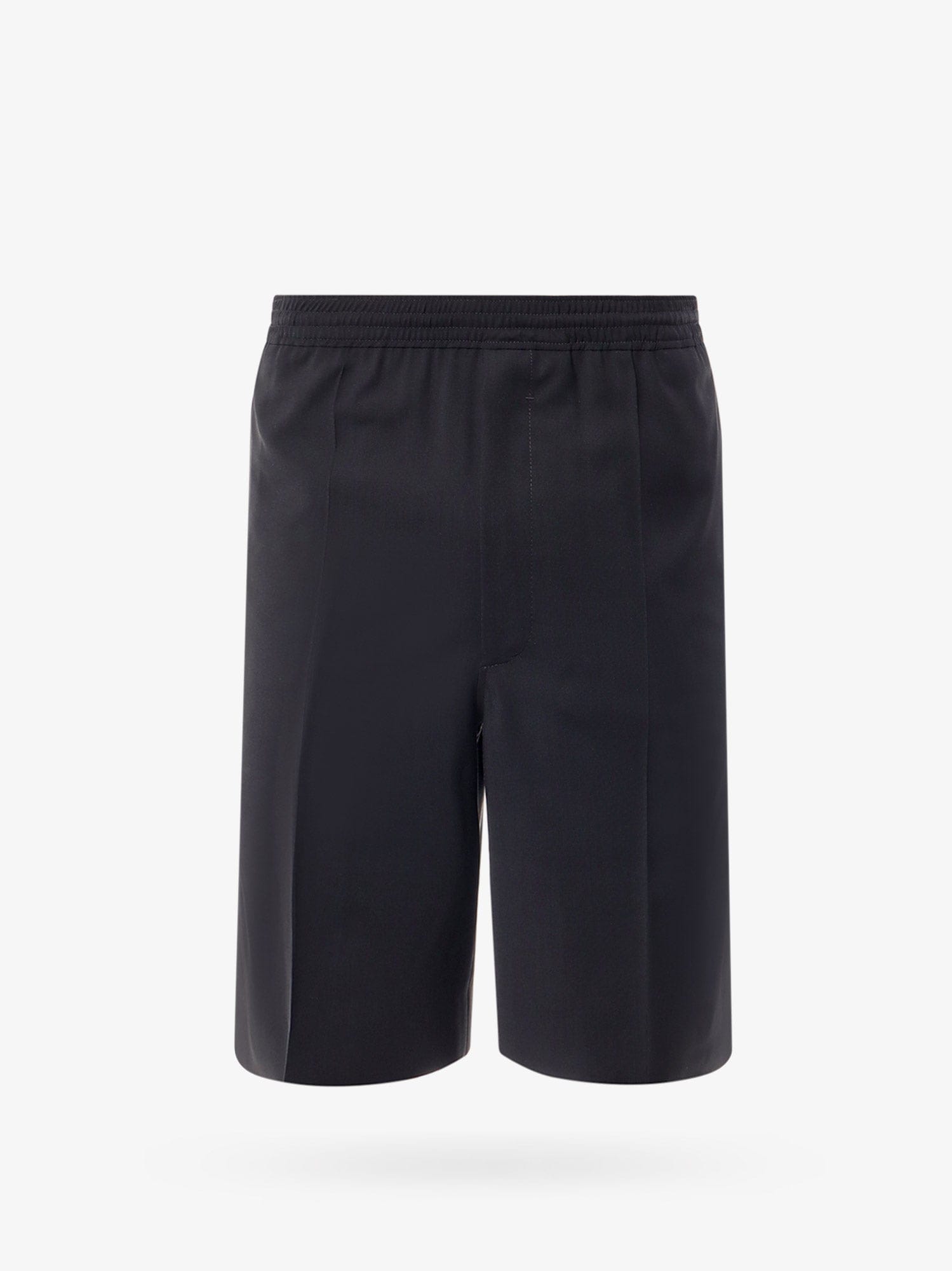 Givenchy Logo-embroidered Wool Bermuda Shorts In Black