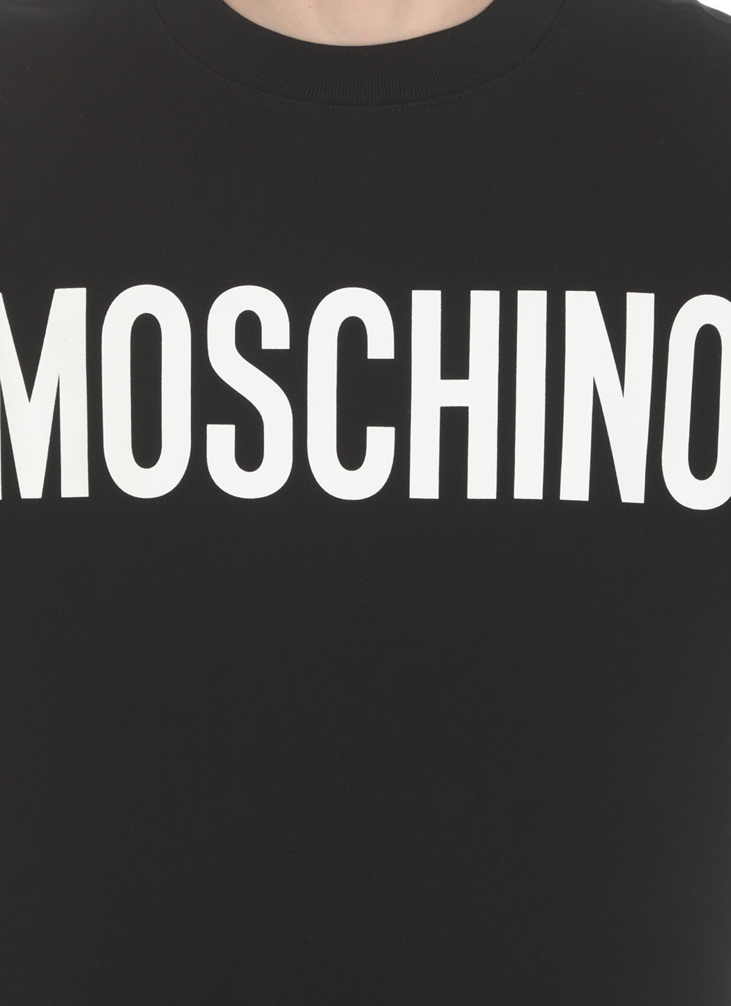 Shop Moschino Sweatshirt With Print In Black