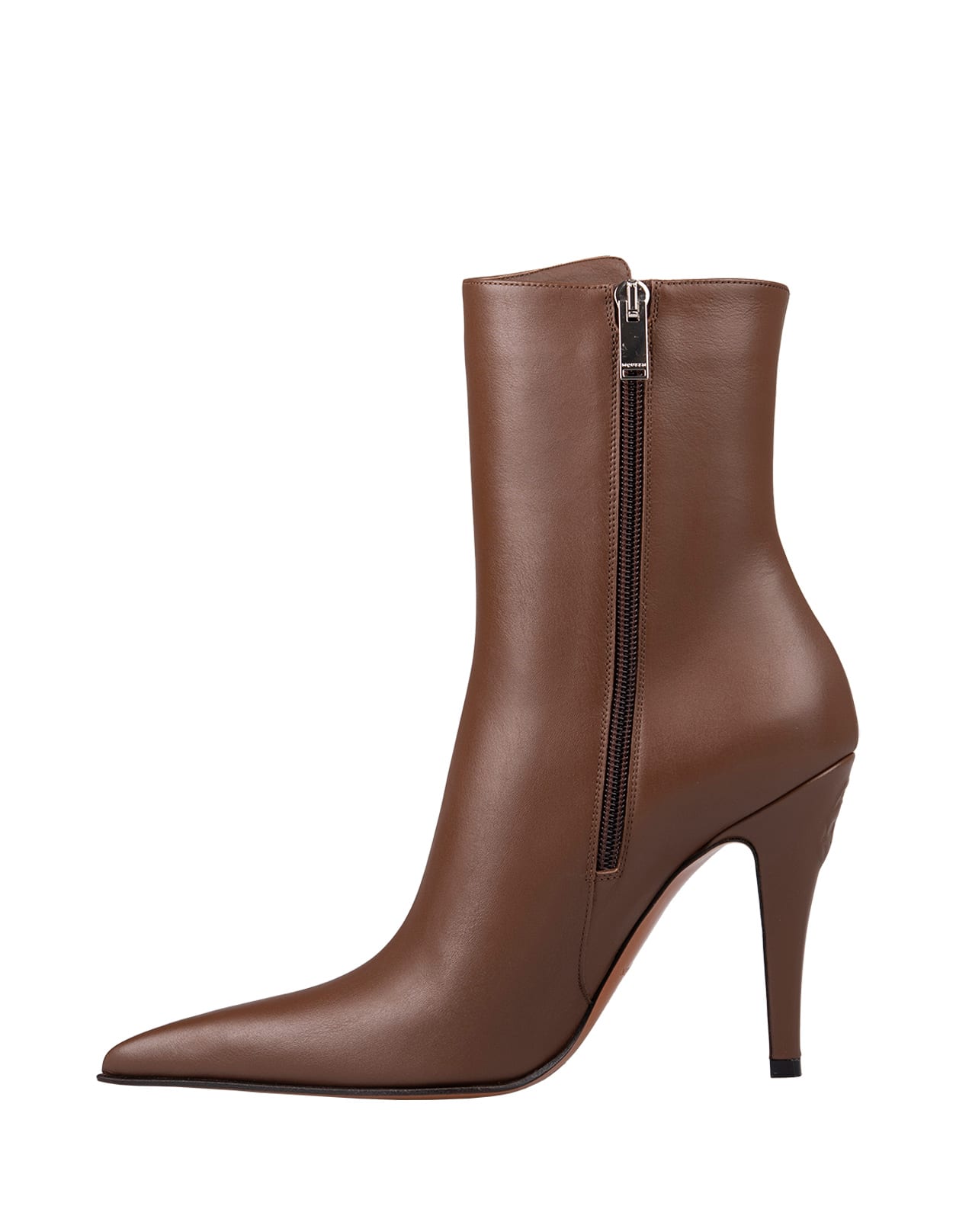 Shop Alexander Mcqueen Brown Birdee Ankle Boots