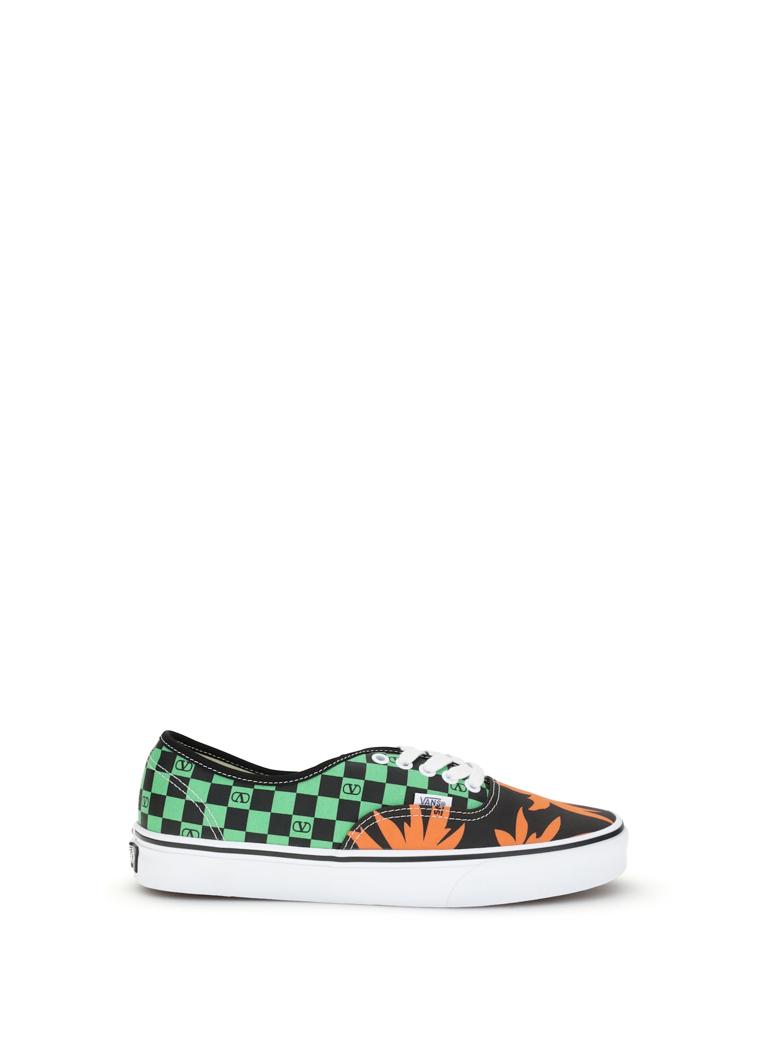 Valentino X Vans Men's Tess St Vlogo Tropical Canvas Low-top Sneakers In Multi