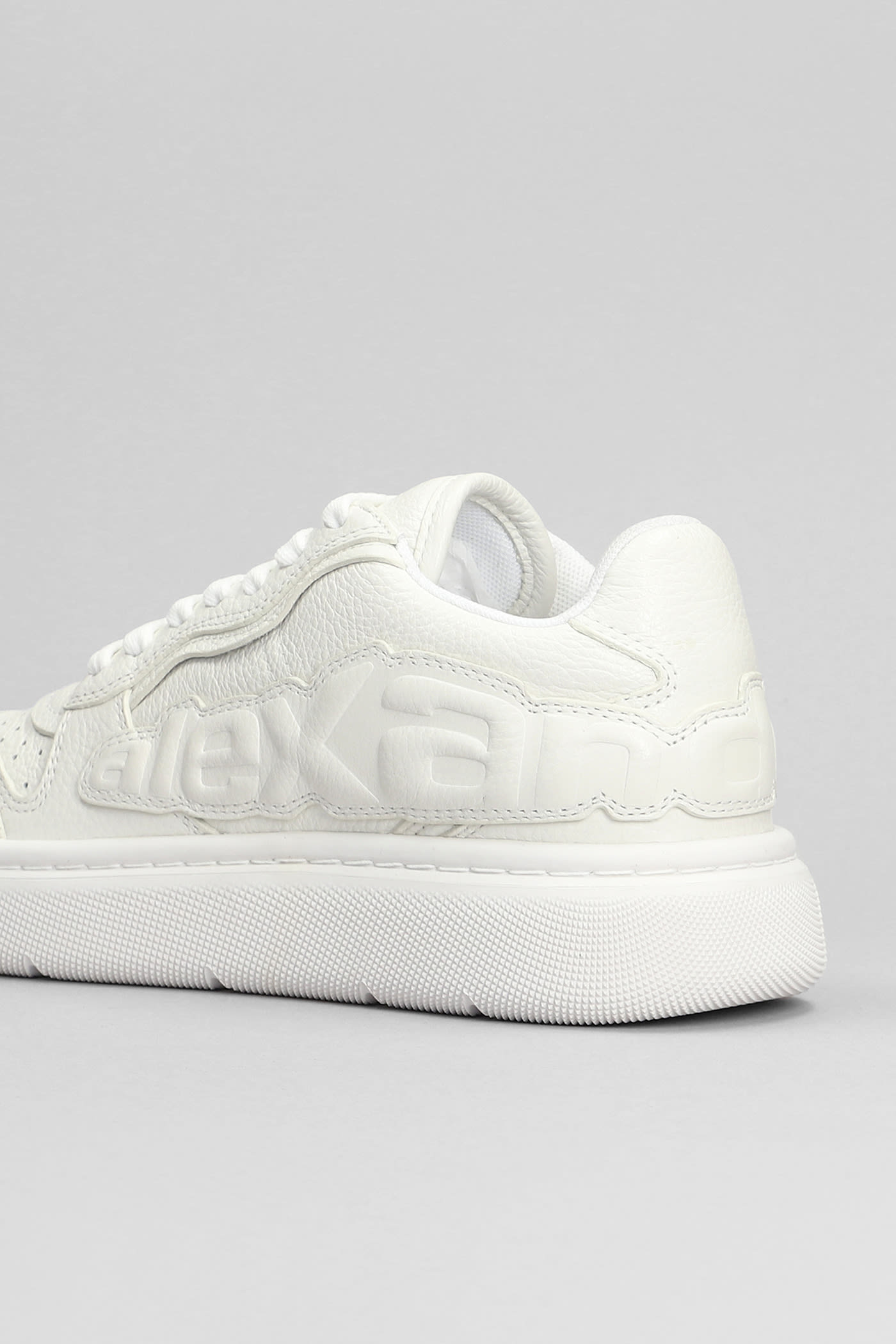 Shop Alexander Wang Sneakers In White Leather