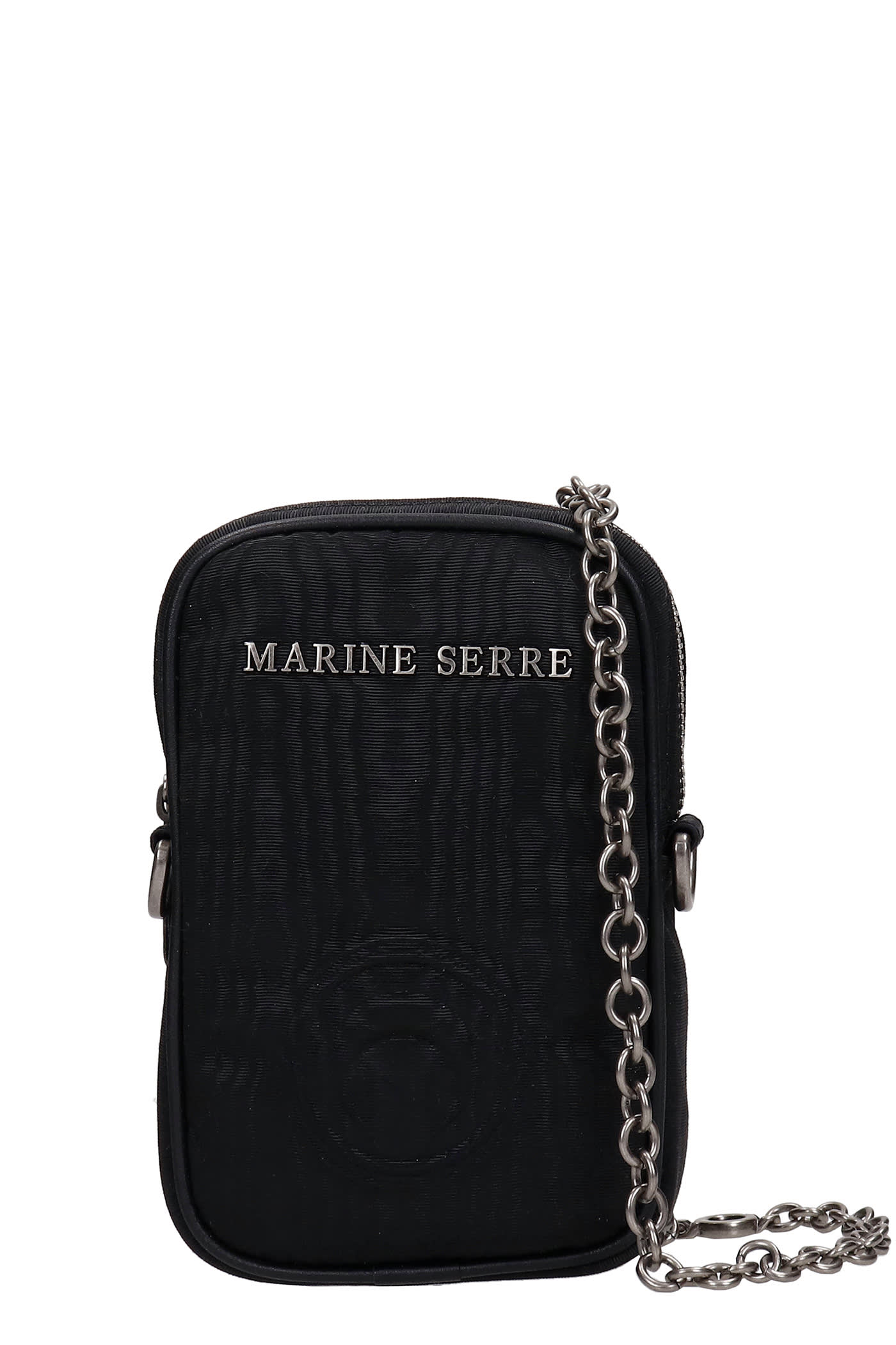 MARINE SERRE SHOULDER BAG IN BLACK VISCOSE,B009ICONX00