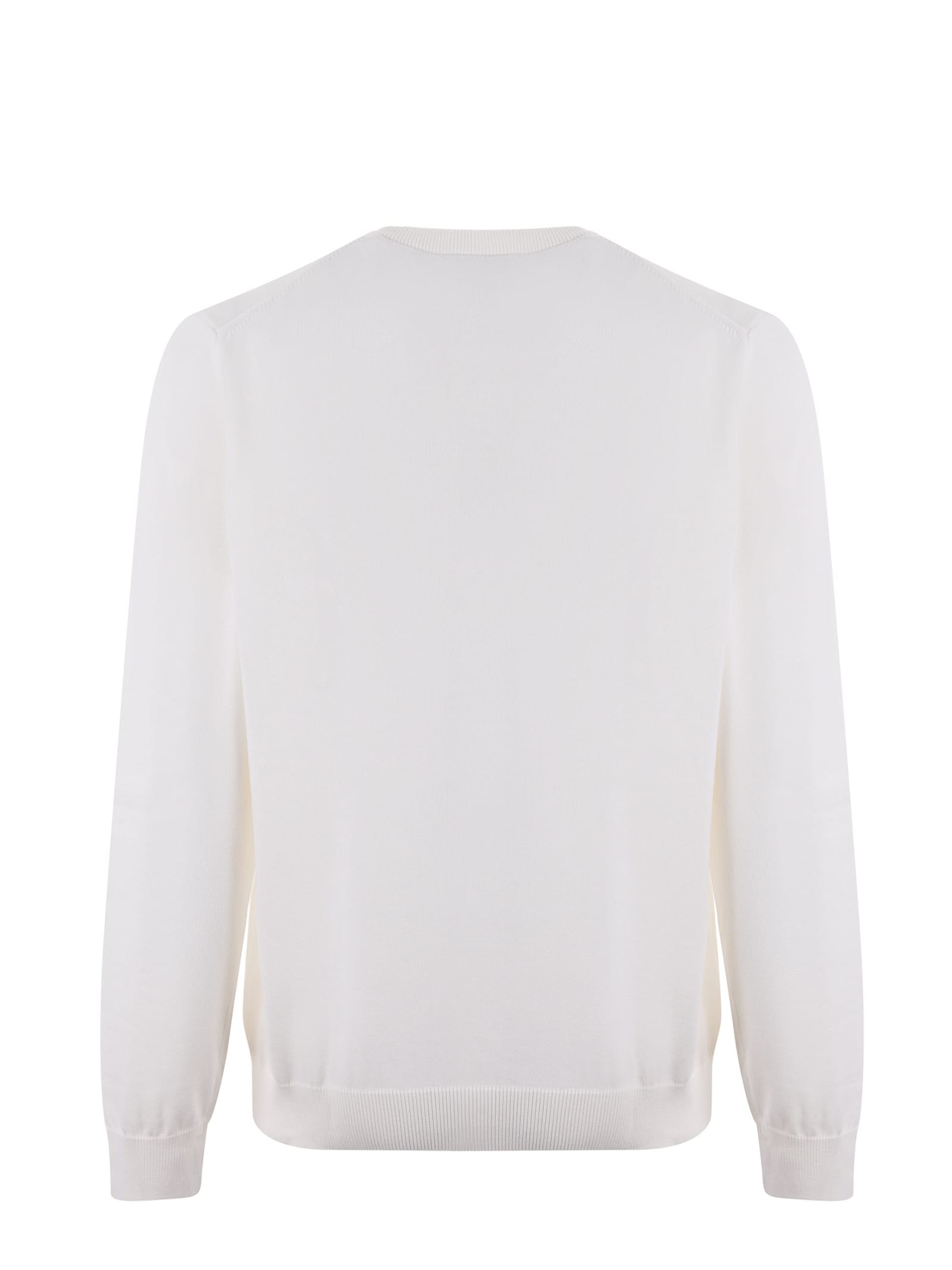 Shop Lacoste Sweater In Cream