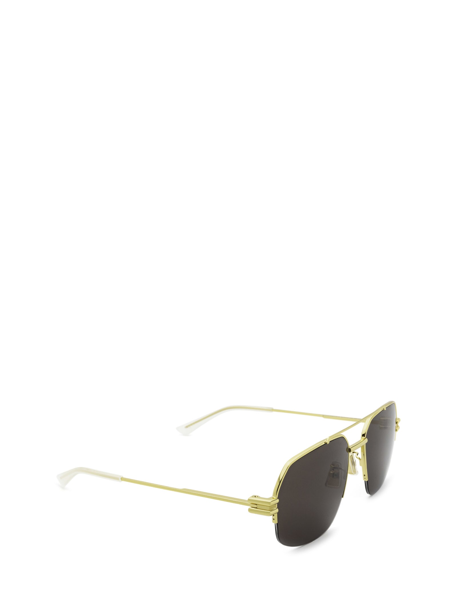 Shop Bottega Veneta Eyewear Bv1127s Gold Sunglasses