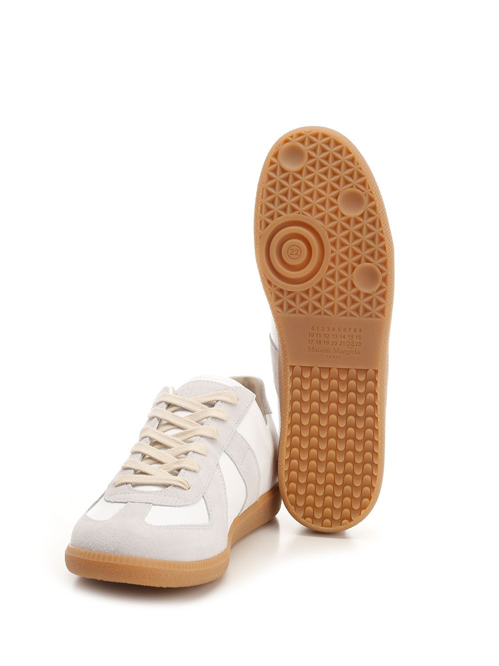 Shop Maison Margiela Replica Sneakers In White