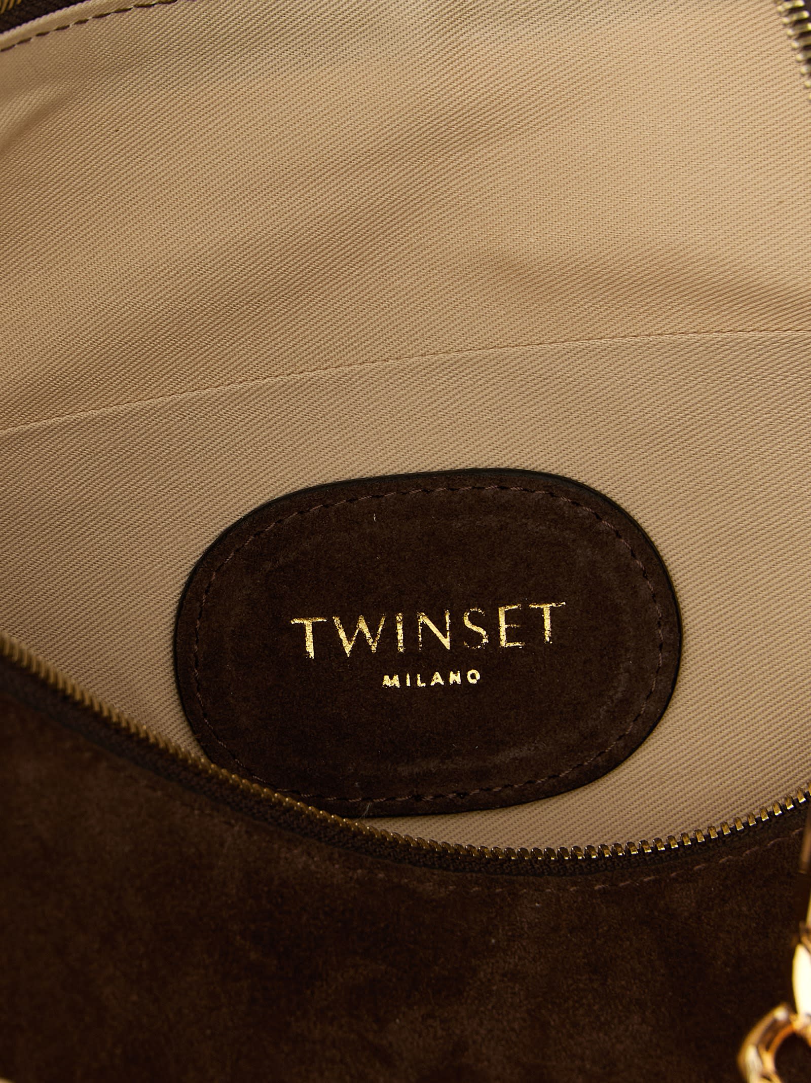 Twinset Liliane Medium Shoulder Bag In Brown