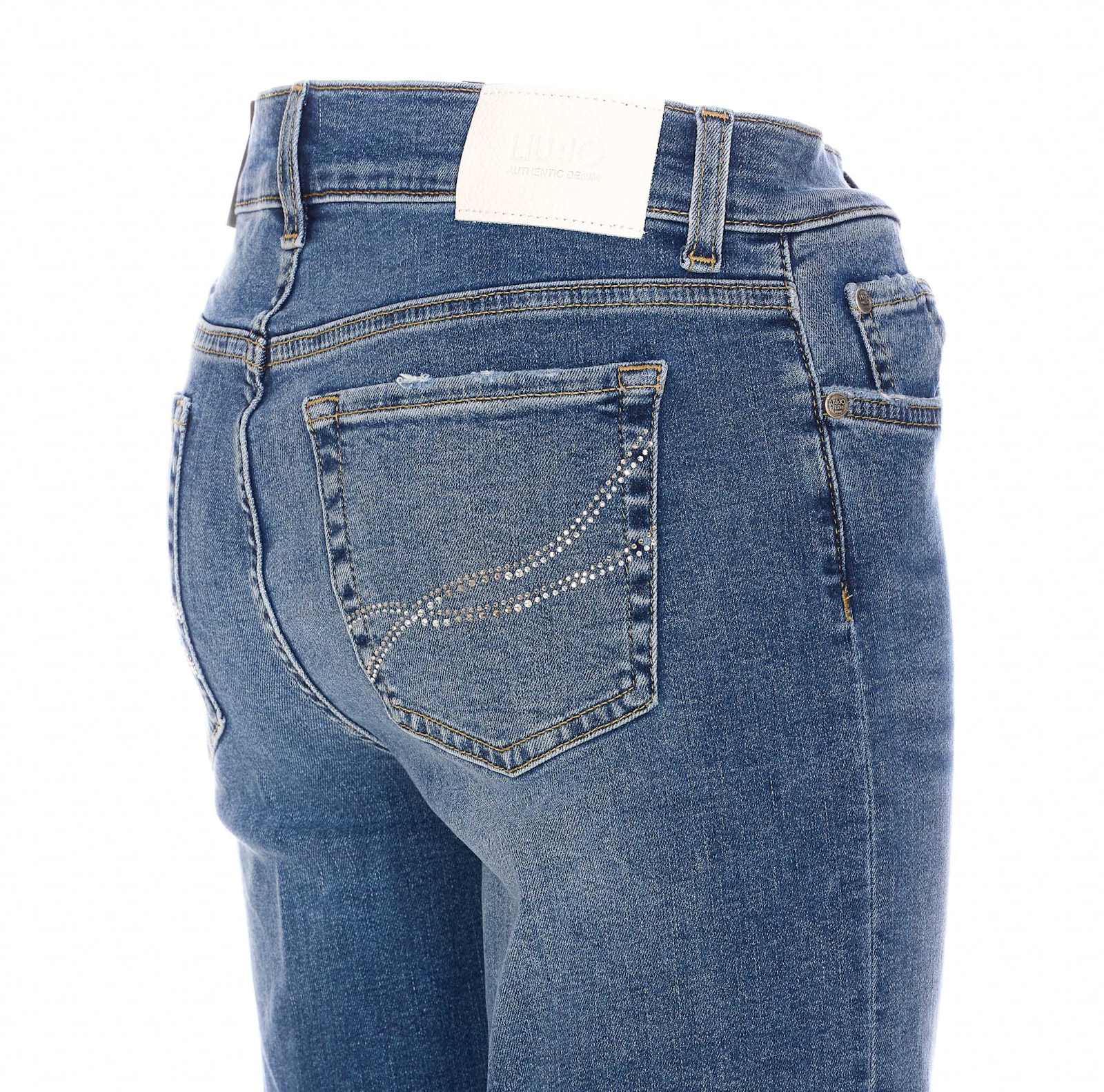 Liu •jo Liu Jo Authentic Dark Wash Flared Jeans In Denim