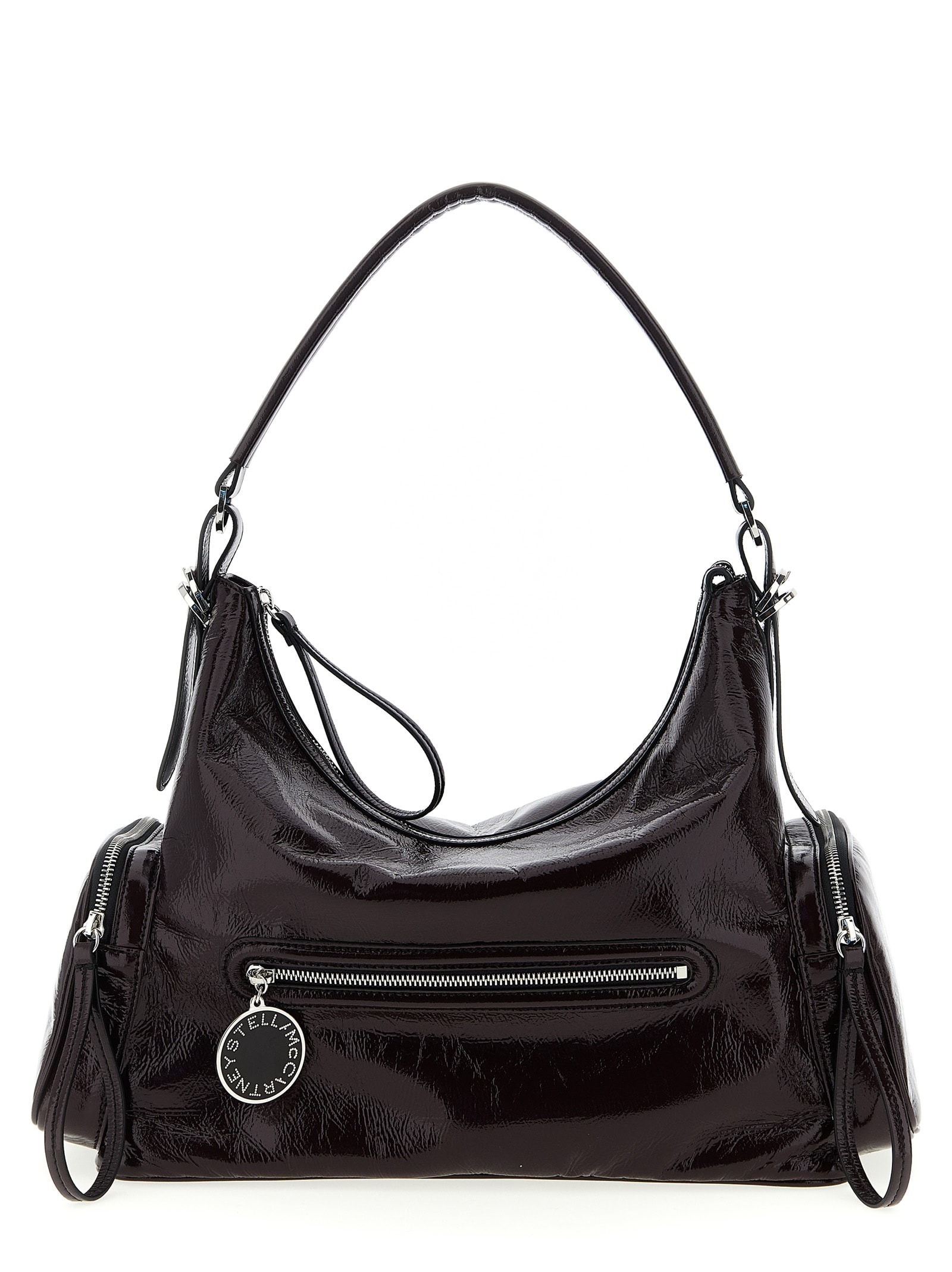Stella Mccartney Maroon Dartmoor Shoulder Bag In Burgundy