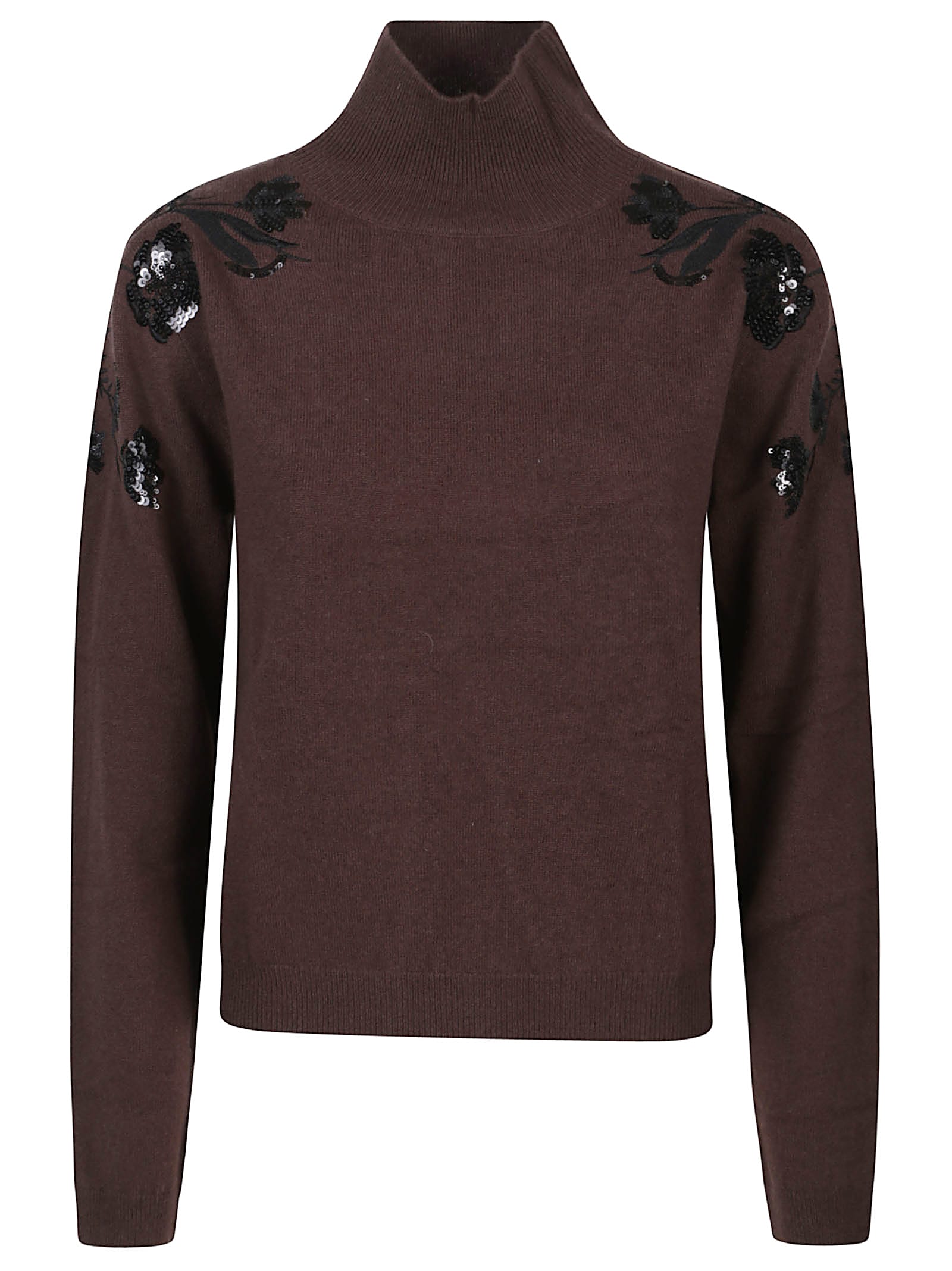 Ermanno Firenze Turtle Neck Sweater In Purple