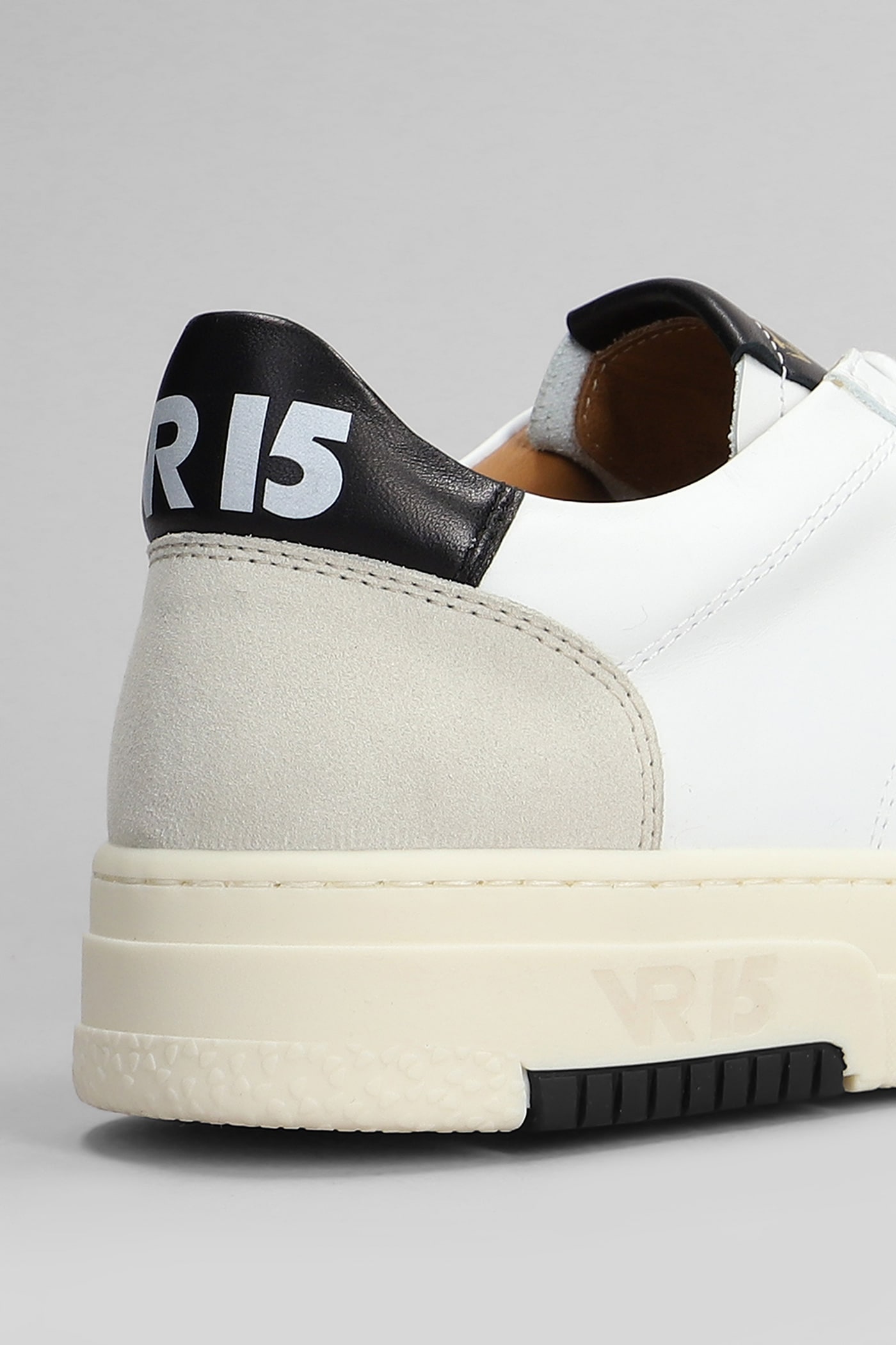 VIA ROMA 15 SNEAKERS IN WHITE LEATHER