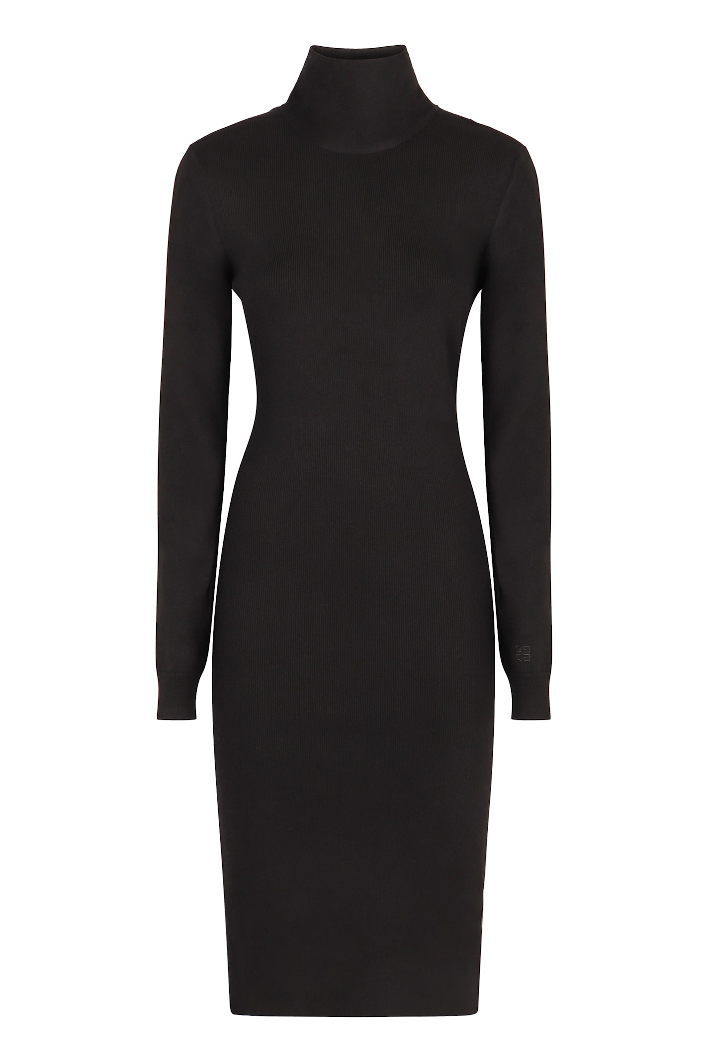 Givenchy Midi Wool And Cashmere Dress In Black