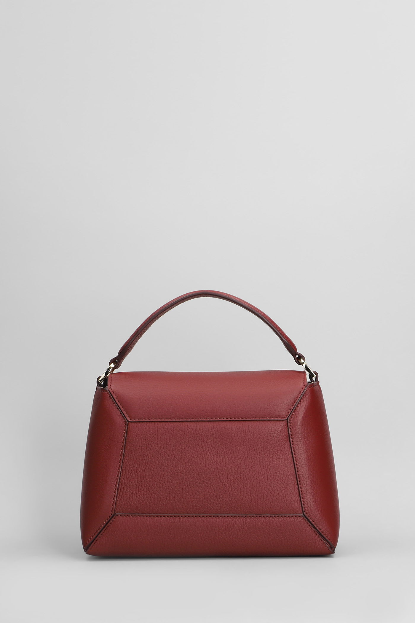 Strathberry Mosaic Shoulder Bag In Bordeaux Leather In Burgundy
