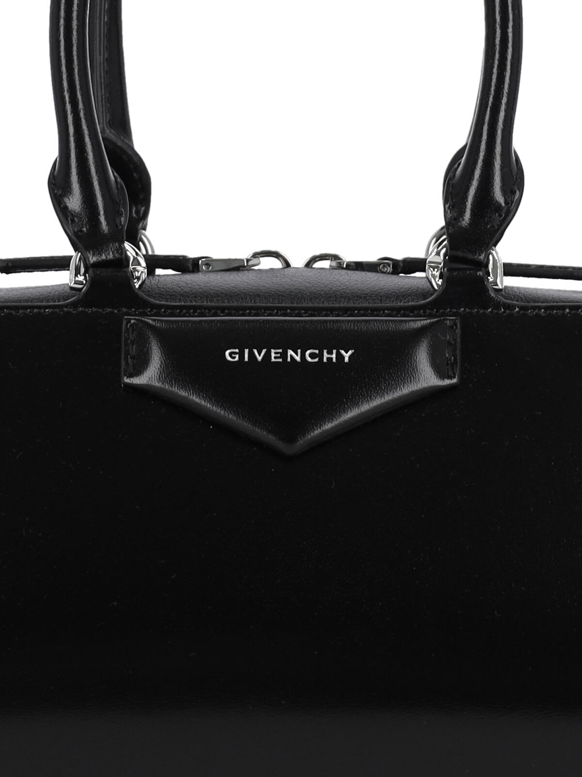 Givenchy Small Antigona East-west Bag In Box Leather In Black