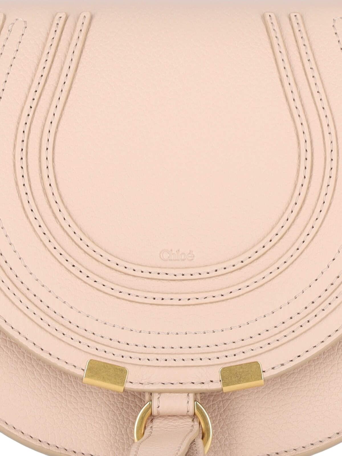 Shop Chloé Marcie Small Shoulder Bag In Pink