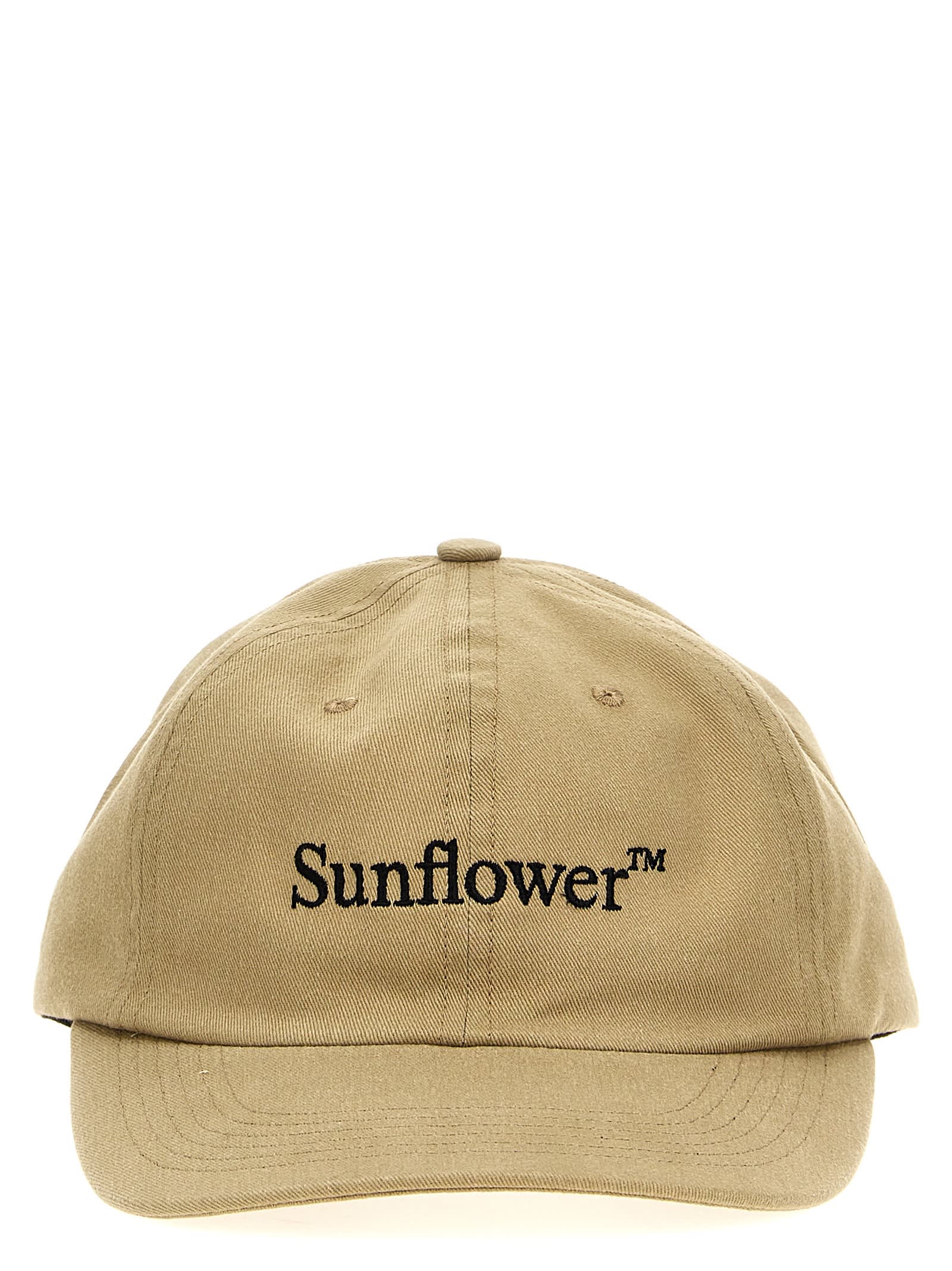 Shop Sunflower Logo Embroidery Cap In Beige
