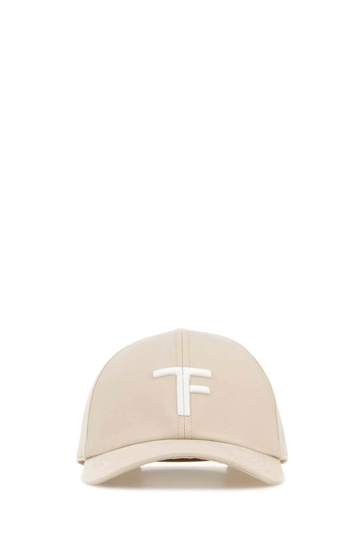 Tom Ford Sand Cotton Baseball Cap In Neutral