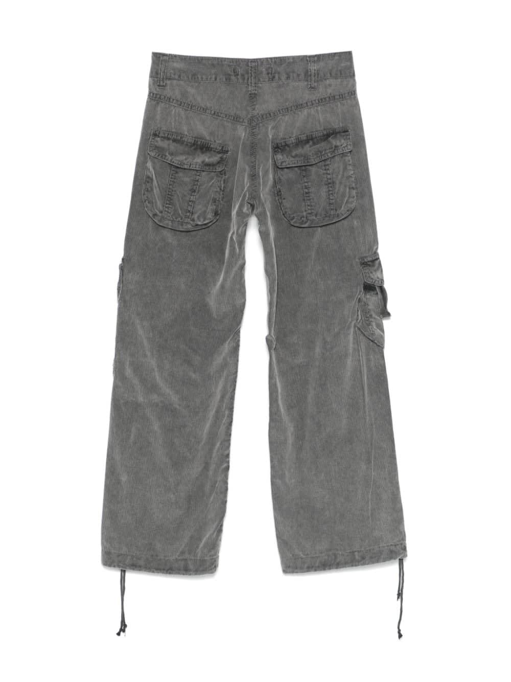 Shop Miss Grant Pantalone Cargo A Coste In Gray