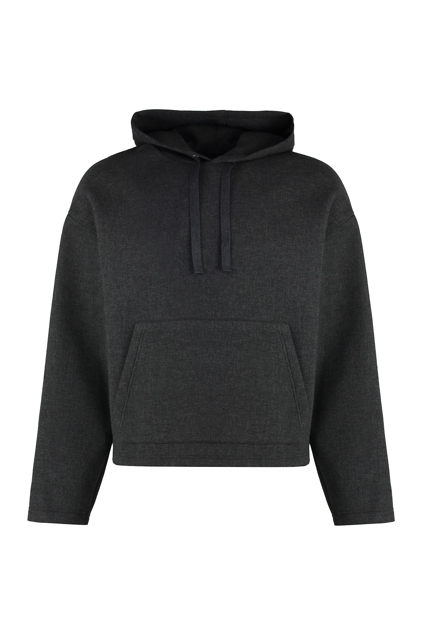 Shop Ami Alexandre Mattiussi Wool-blend Sweatshirt In Grey