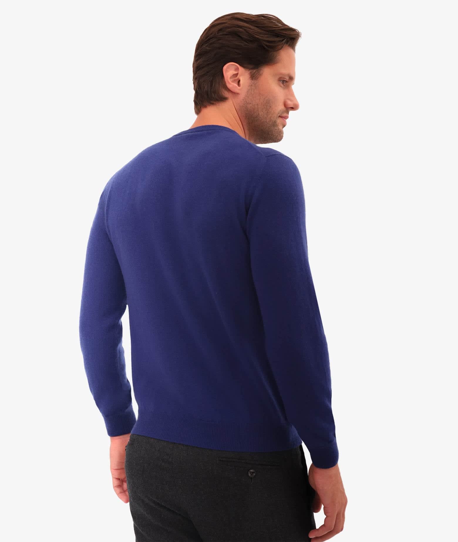 Shop Larusmiani Crewneck Sweater Aspen Sweater In Blue