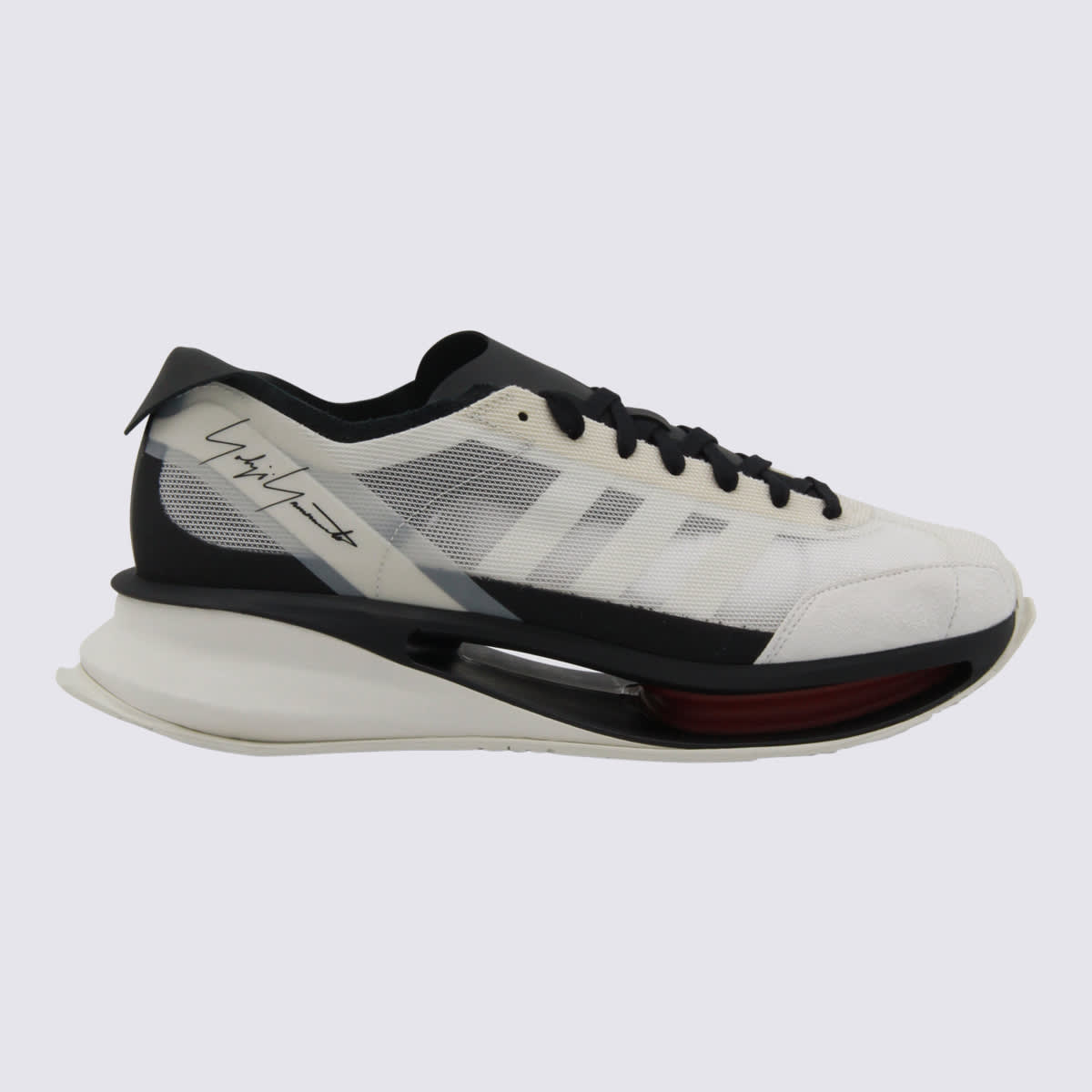 Y-3 White Gendo Run Sneakers In Multi