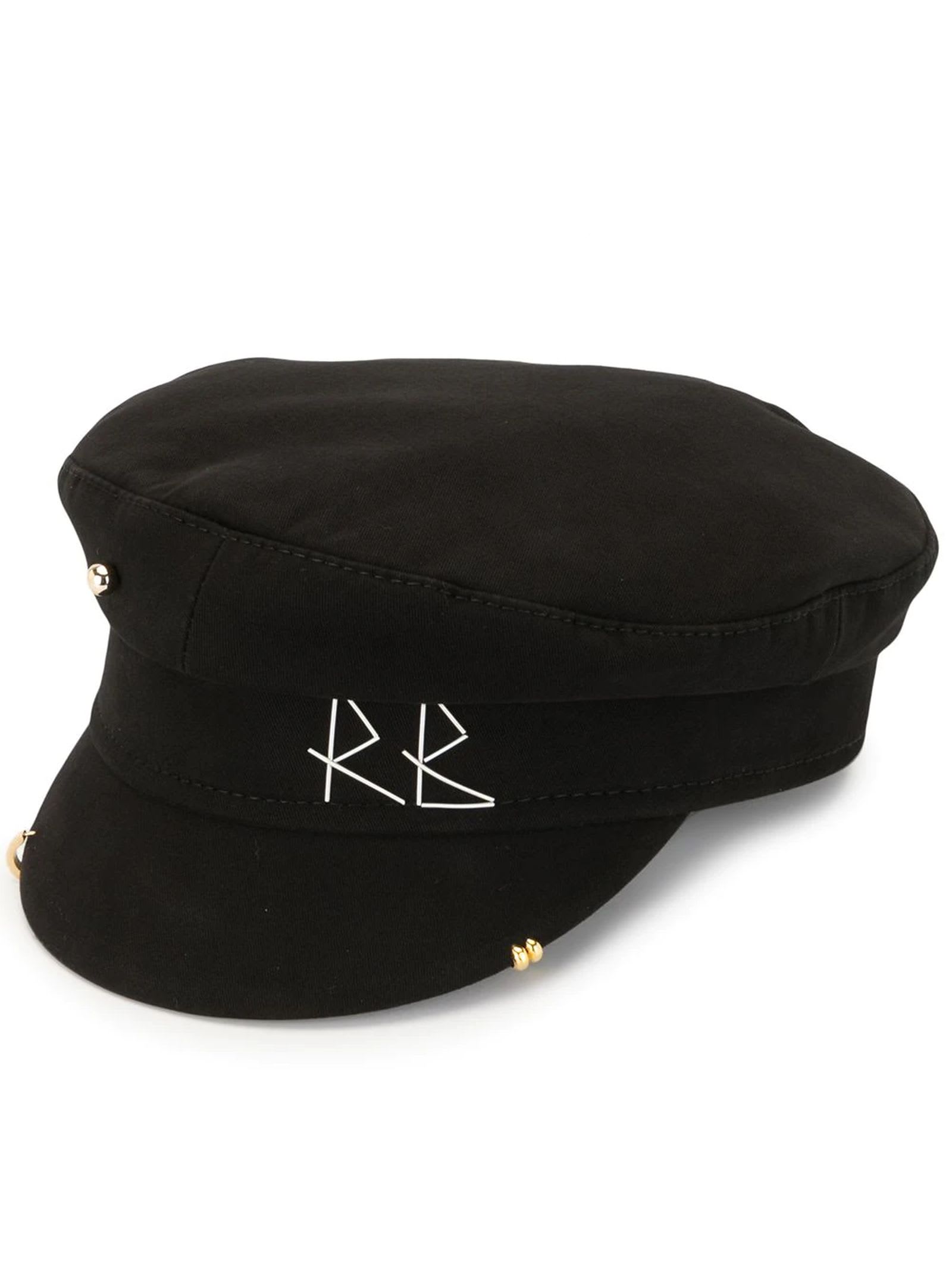 Ruslan Baginskiy Black Cotton Bake Boy Hat