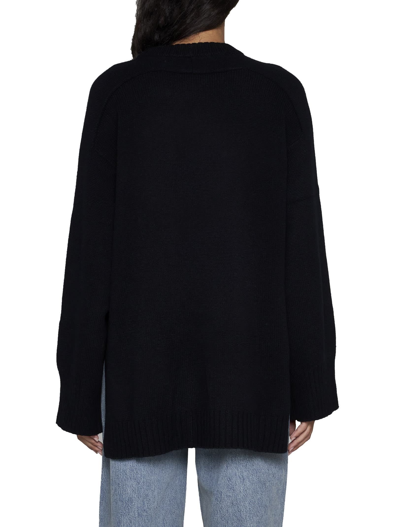 Shop Loulou Studio Sweater In Nero