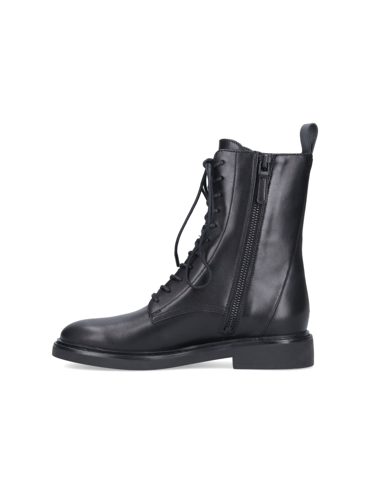 Shop Tory Burch Double T Combat Boots In Black