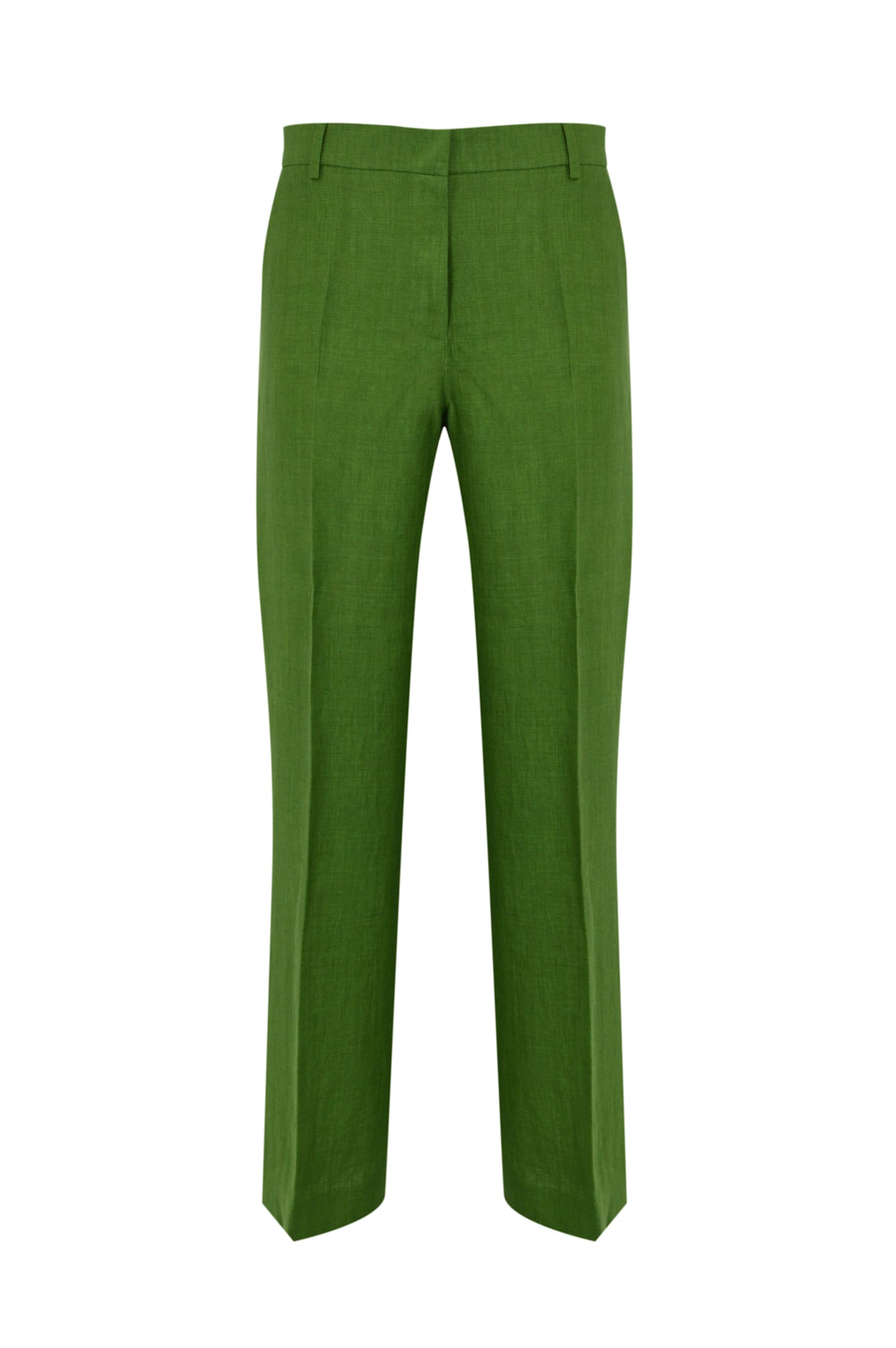 Weekend Max Mara Malizia Trousers In Linen Canvas