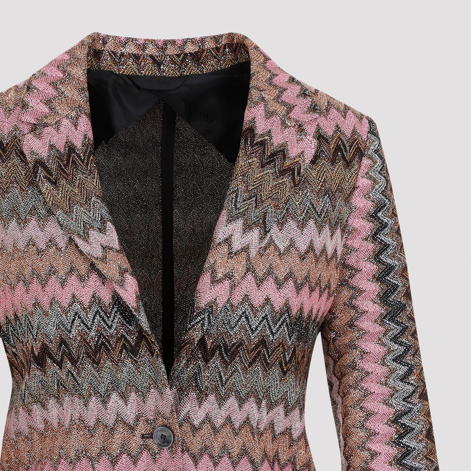 Shop Missoni Viscose Blazer In L Multicspacdye