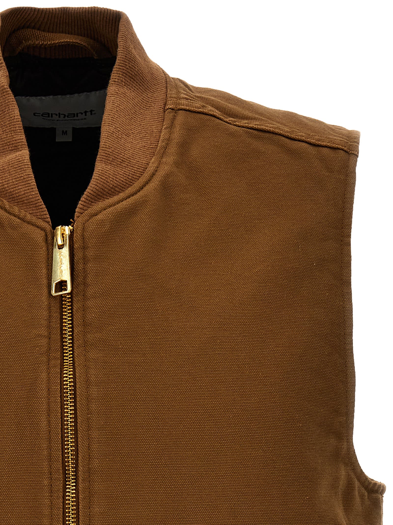 Shop Carhartt Classic Vest In Brown
