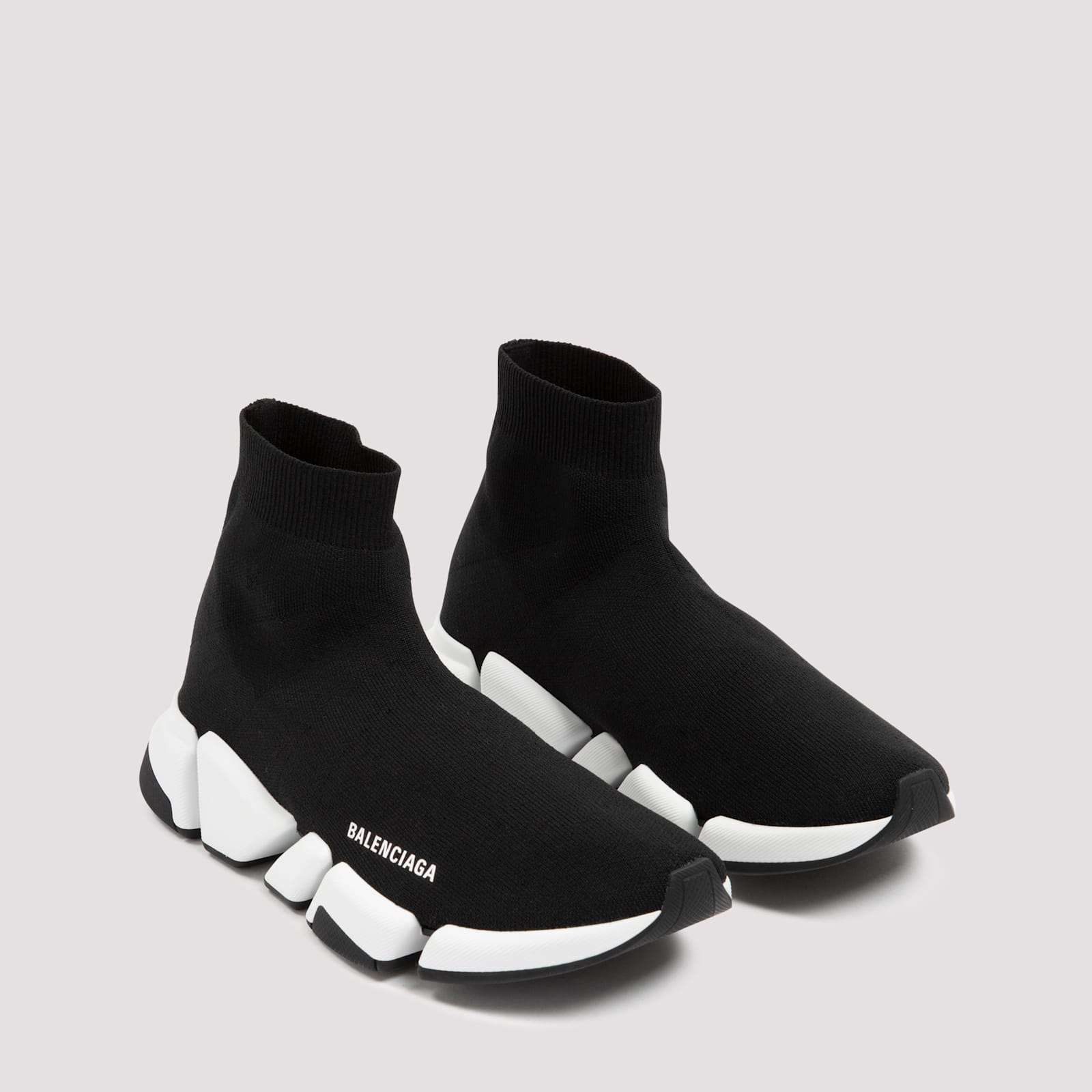 Balenciaga Technical 3d Recycled Knit Speed 2.0 Sneakers In Black