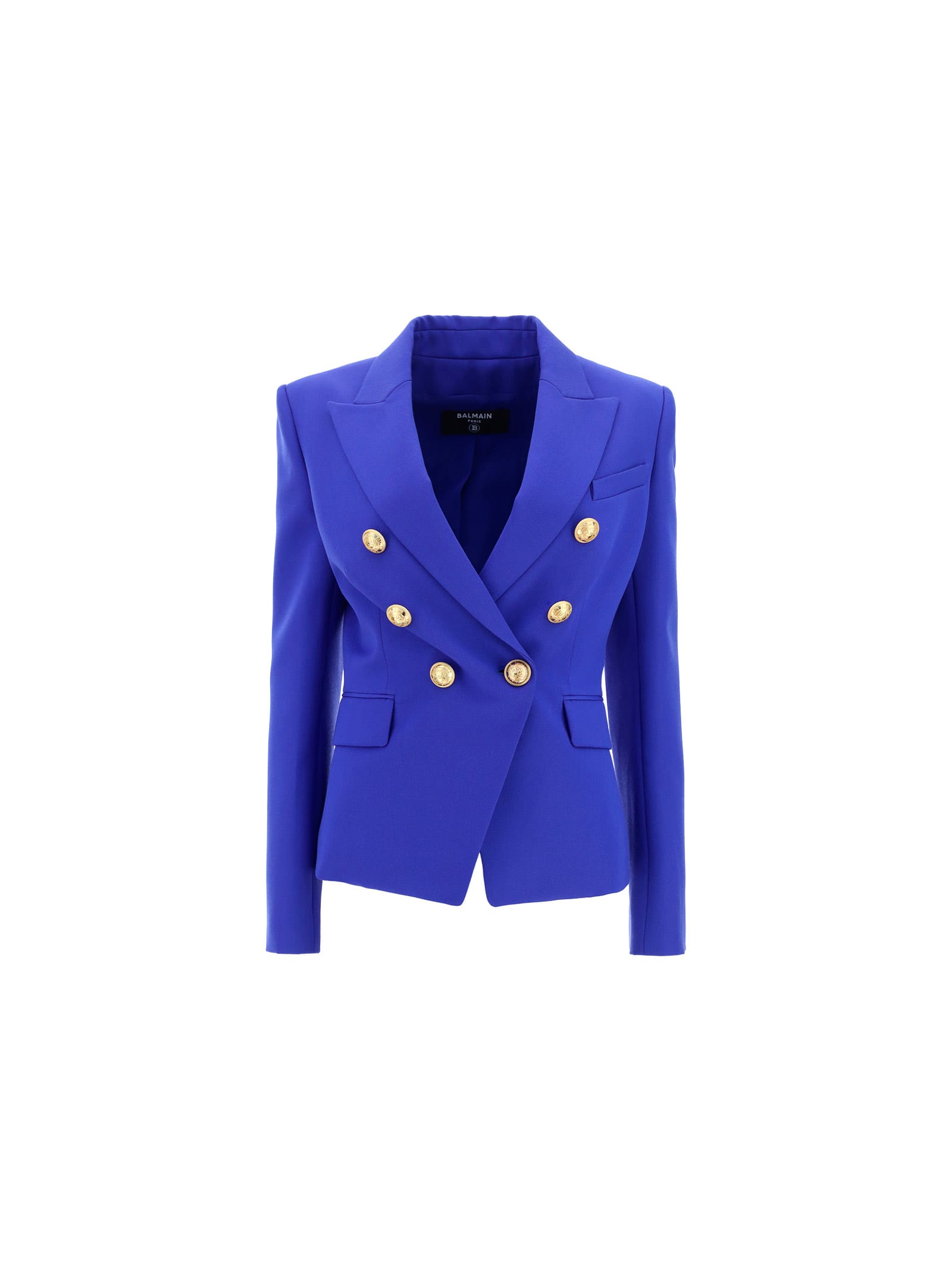 Balmain Jacket In Bleu Gitane