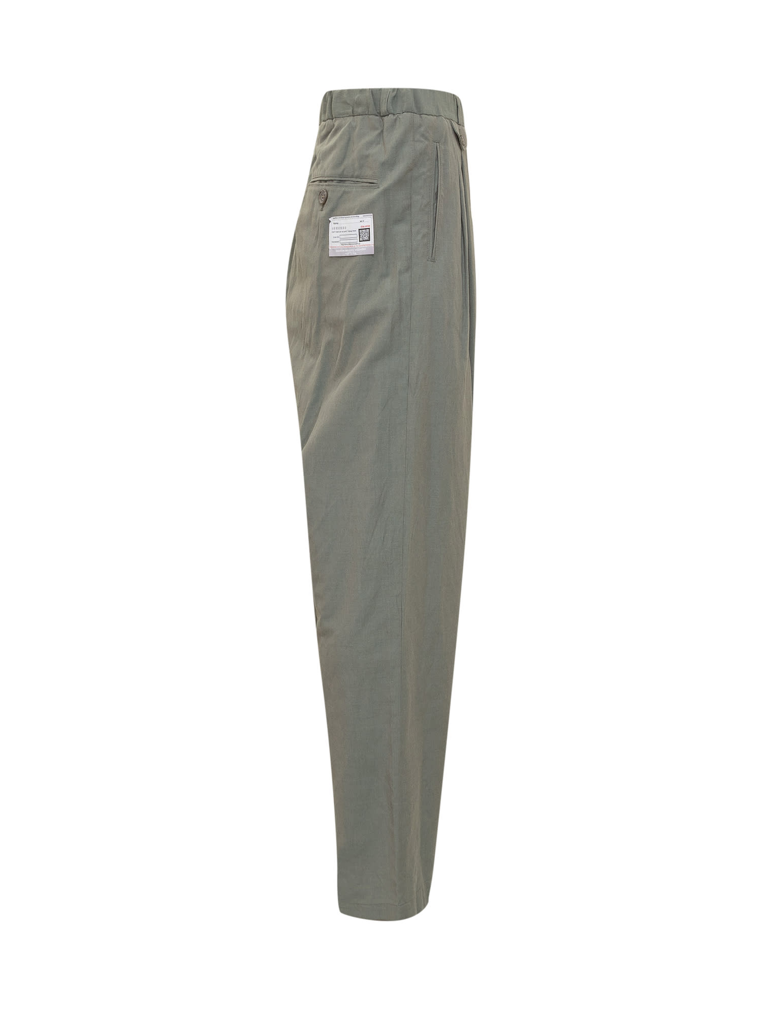 Shop Miharayasuhiro Wrapped Trousers In Khaki