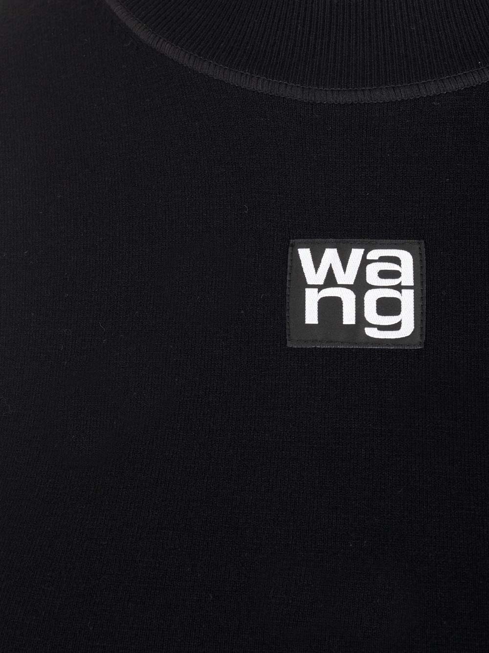 Shop Alexander Wang Viscose Jersey Fitted Dress In Black