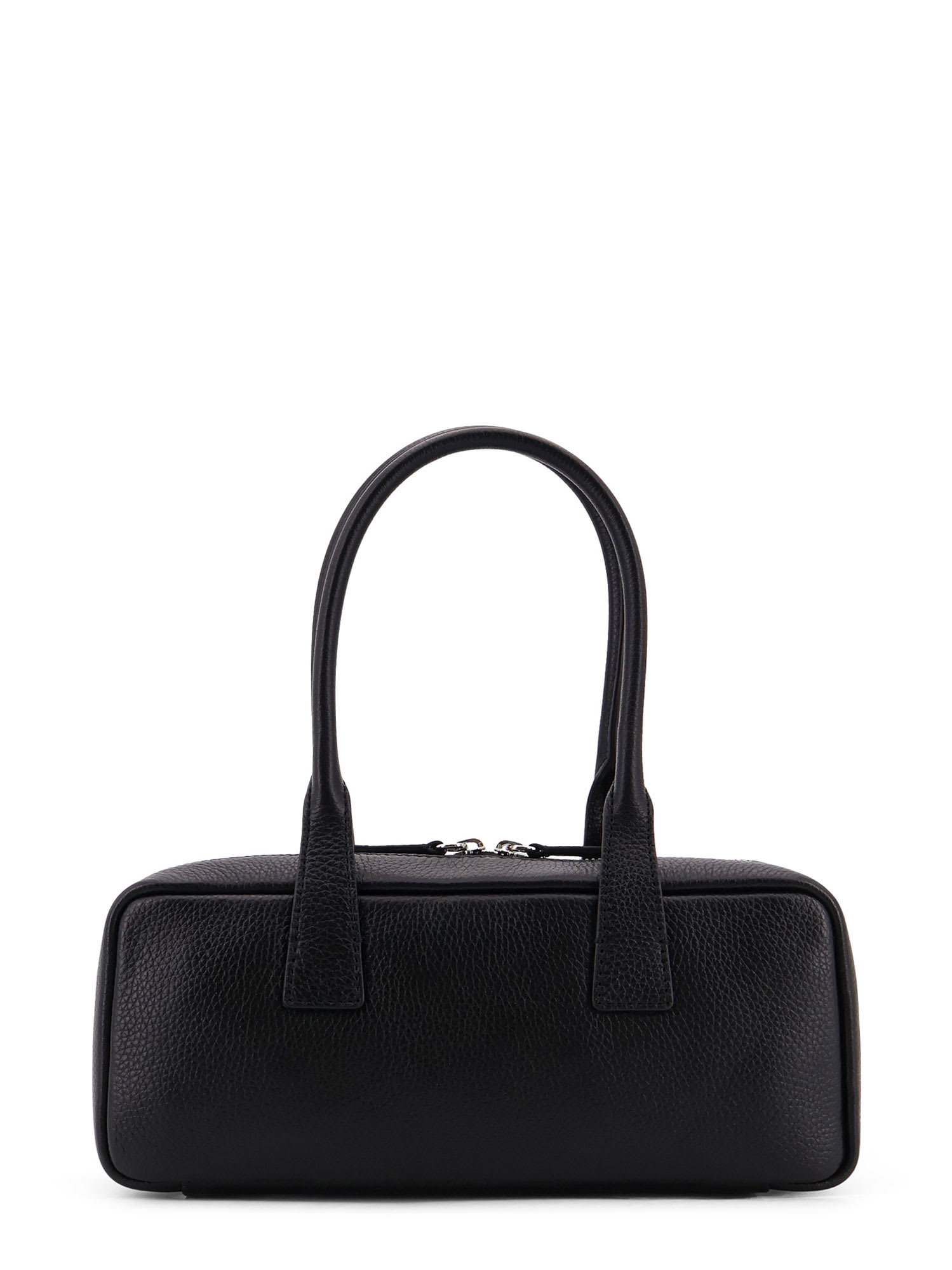 Staud Grained Leather Rectangular Shoulder Bag In Black