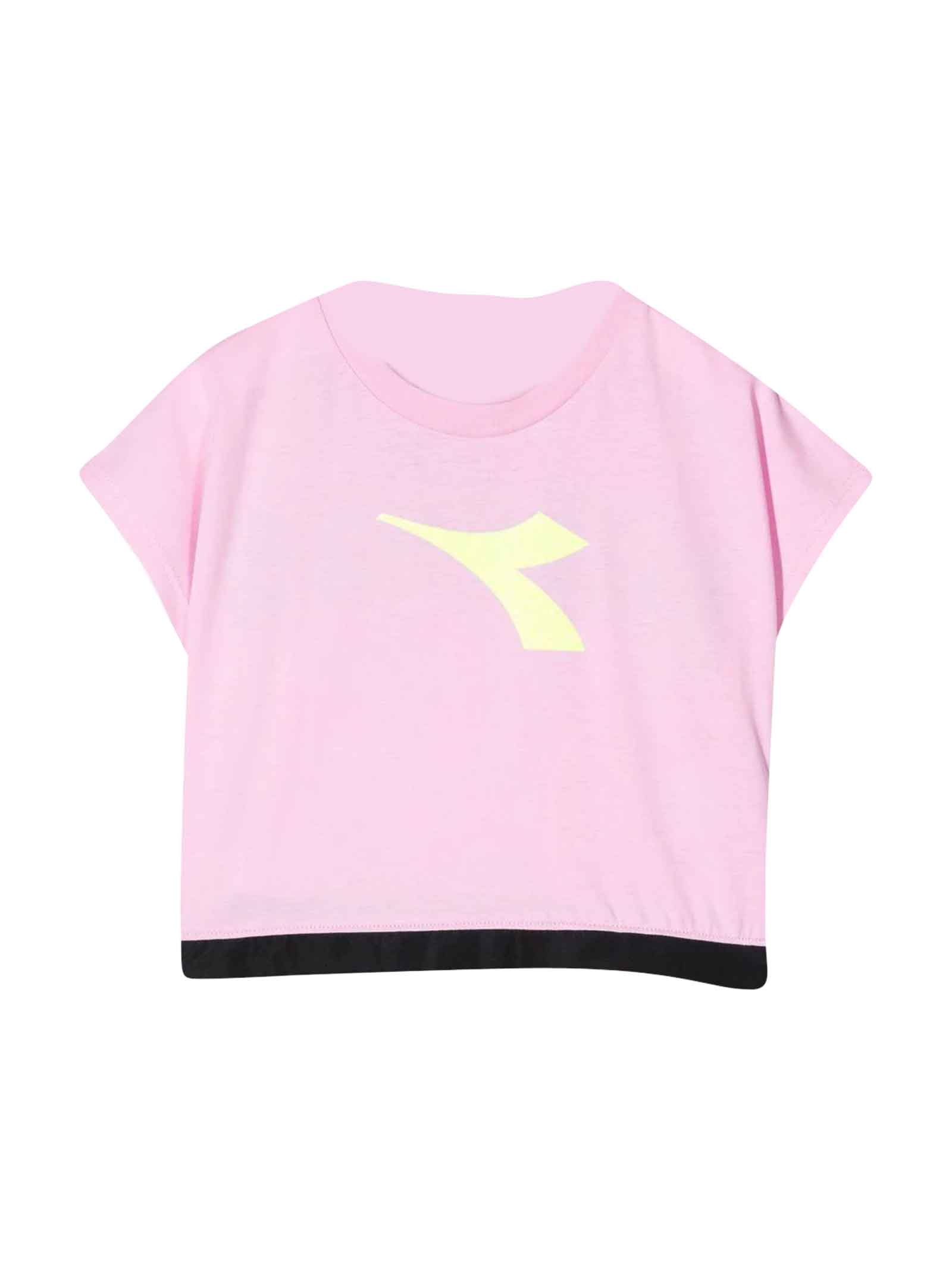 Diadora Pink T-shirt Teen Girl