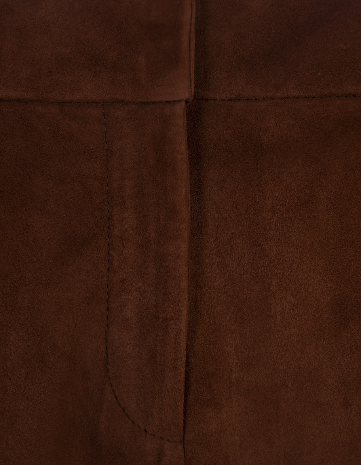 Shop Ermanno Scervino Shorts In Brown Suede In Browns