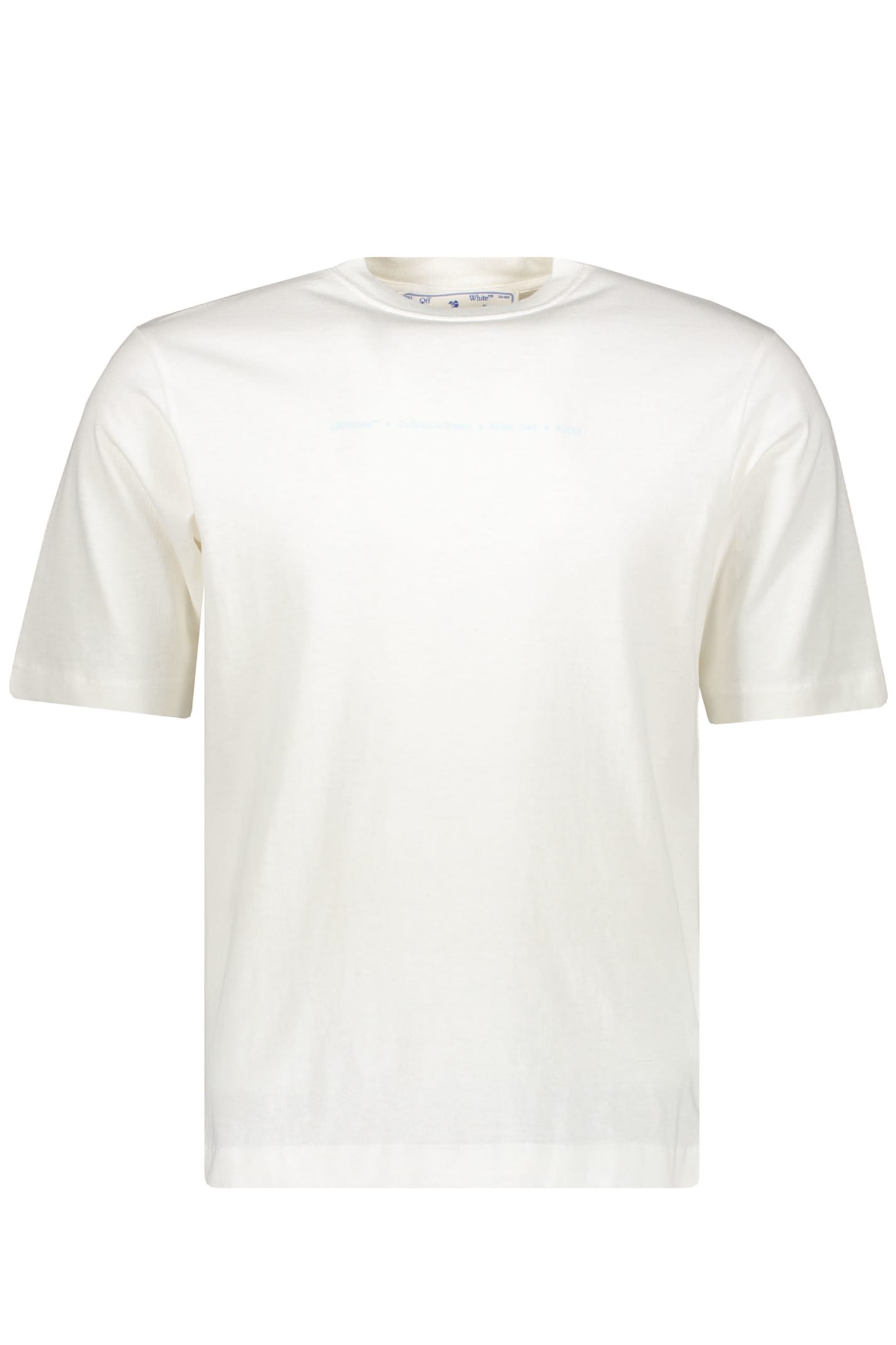 Off-white Logo Cotton T-shirt In White