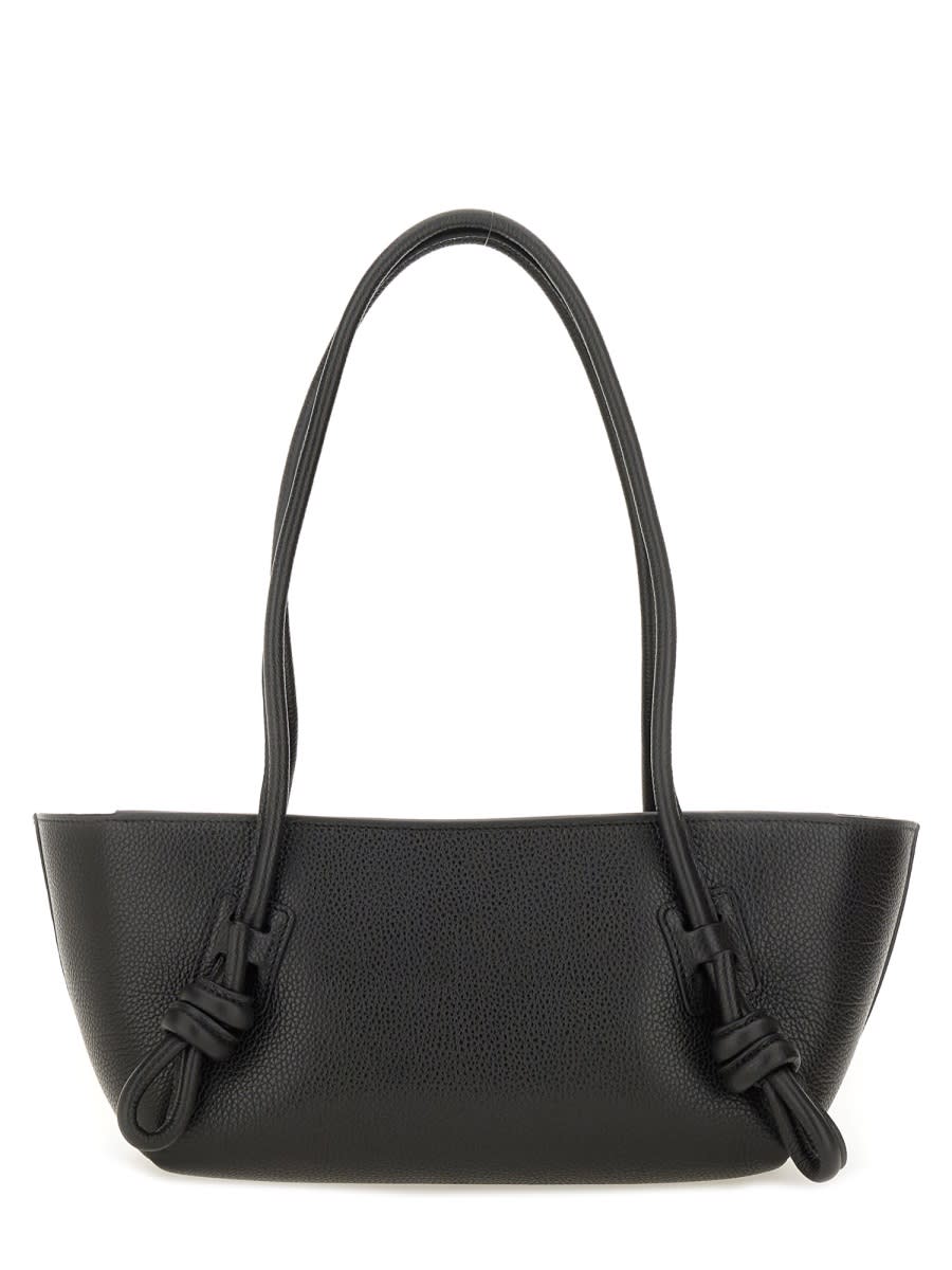Hereu Rectangular Shoulder Bag Double Handles In Black