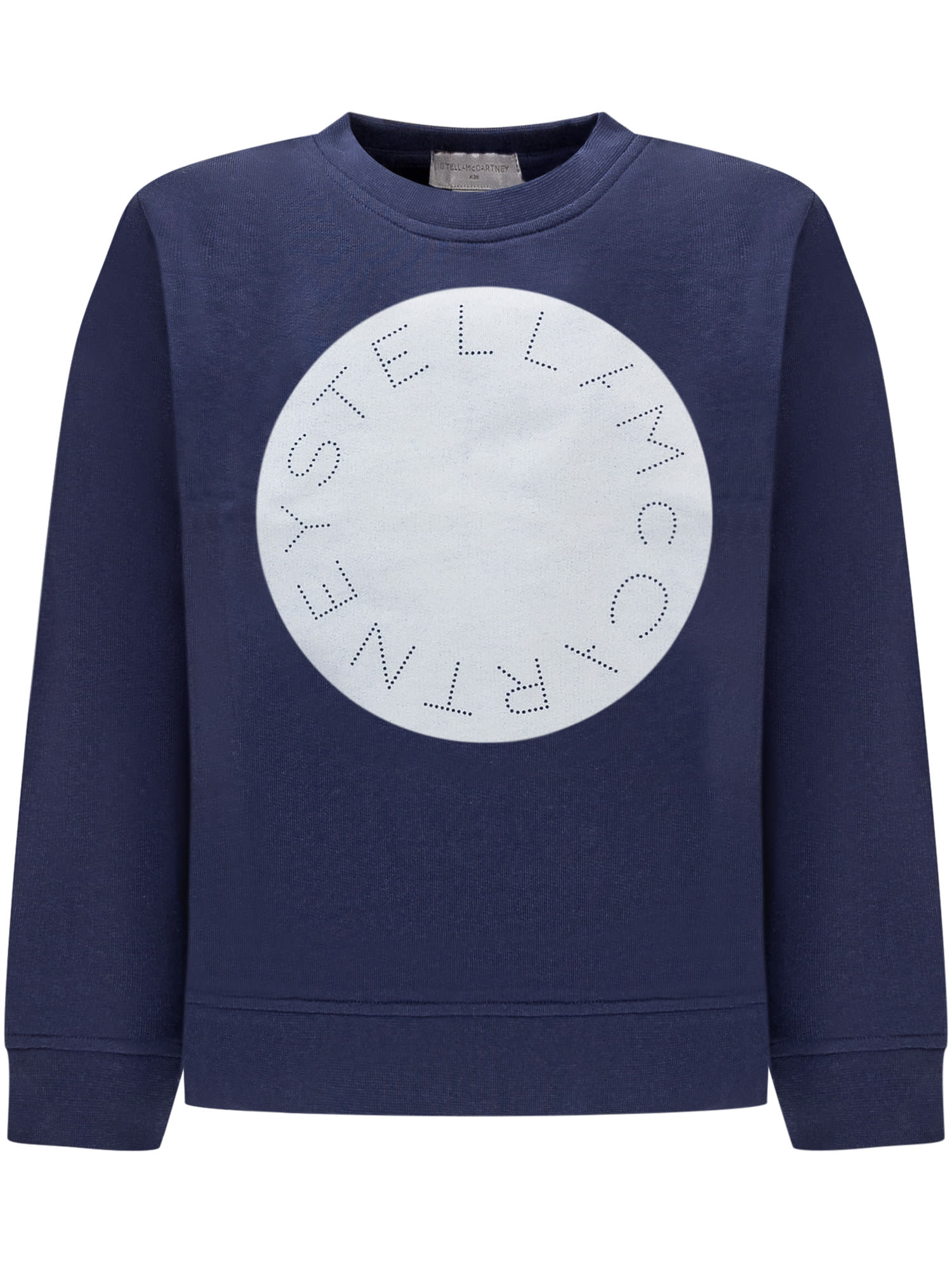 Stella Mccartney Kids' Sweatshirt With Logo Disc In Blue