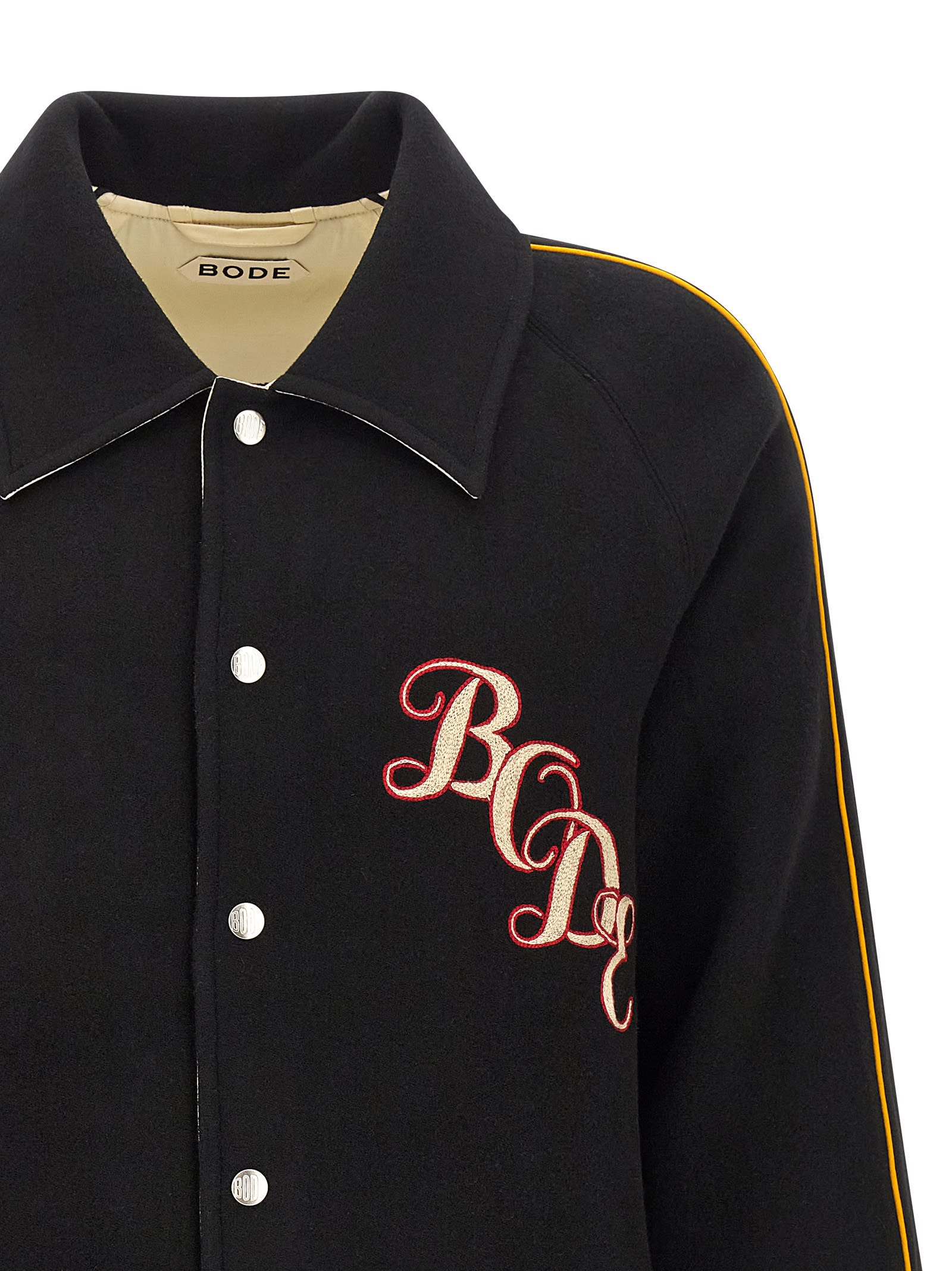 Bode Monogram Snap Reversible Jacket In Black